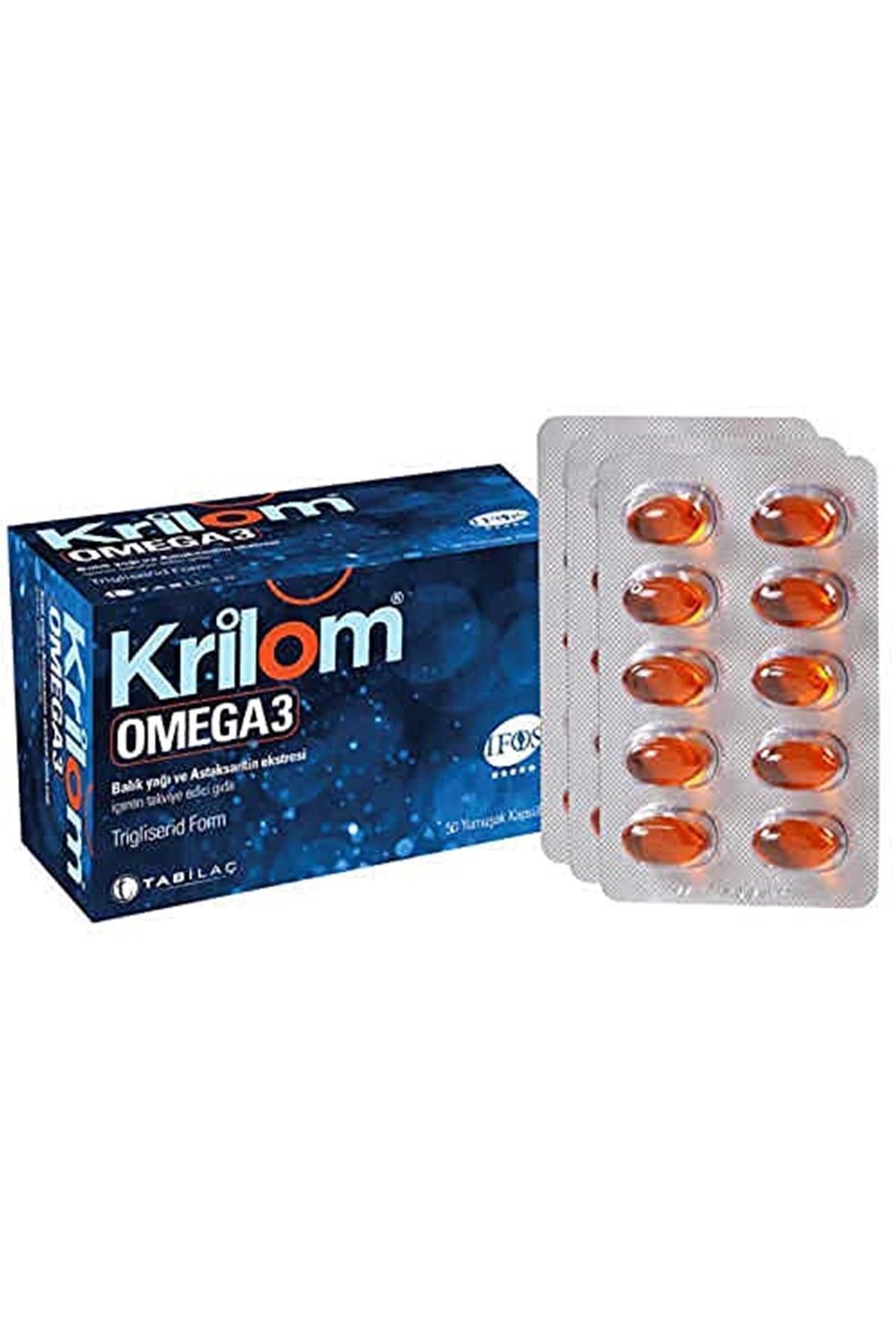 Tab Krilom Omega 3 50 Kapsül Balık Yağı Ve Astaksatin Ekstresi