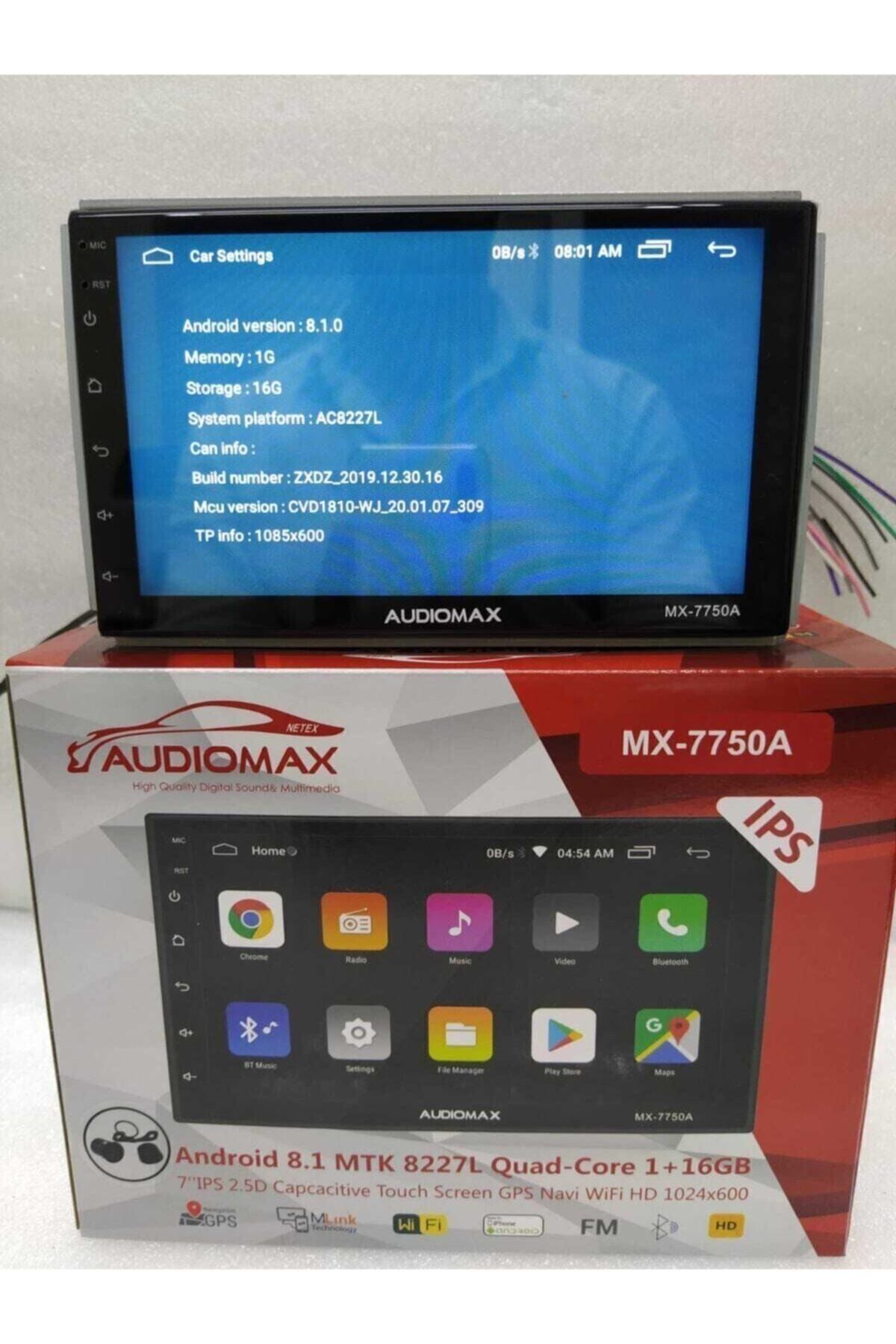 Audiomax Mx-7750a Android 8.1 Dabıl Ekran Kameralı