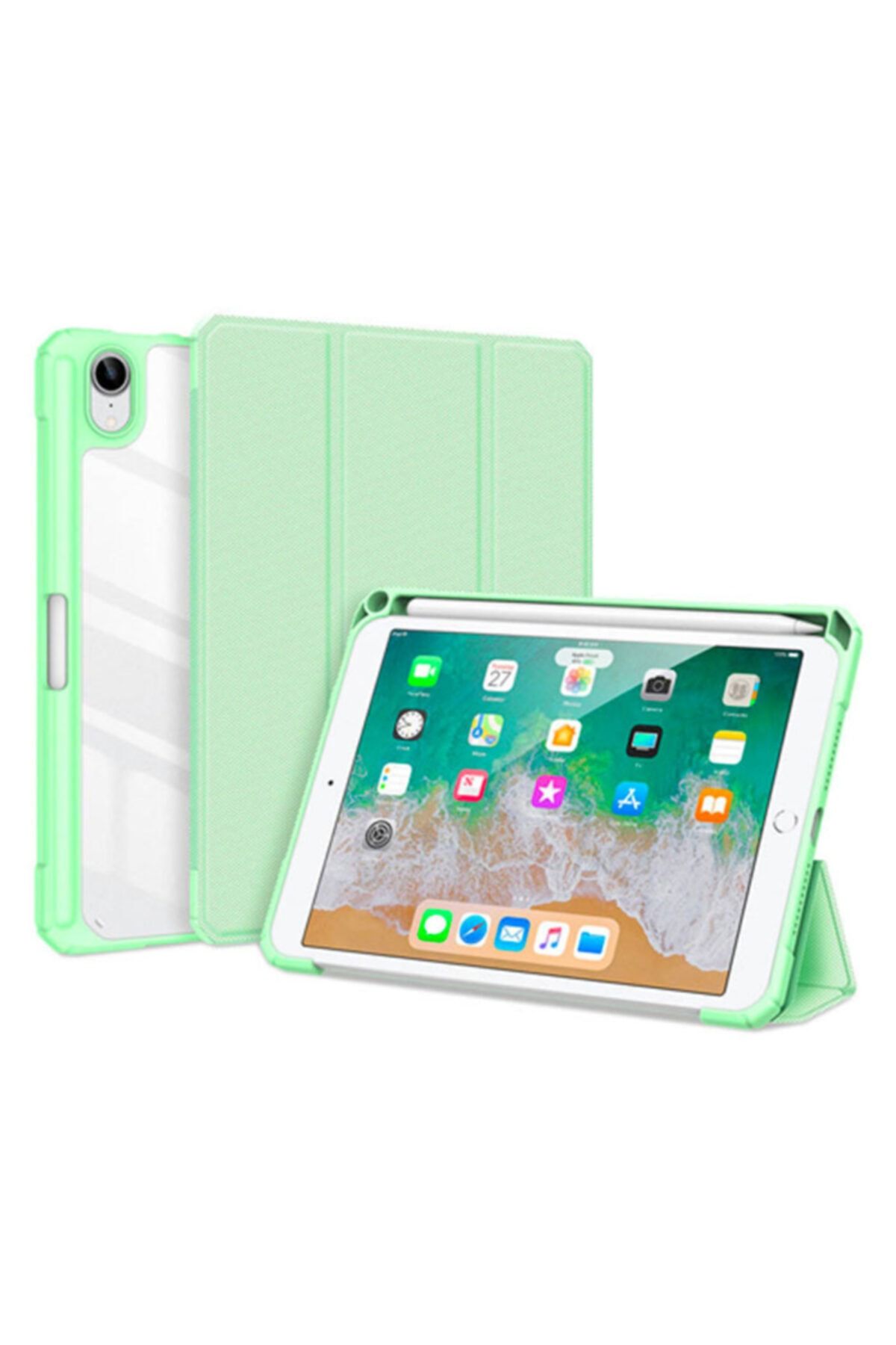 Ally Mobile Ipad Mini 6   Kılıf Kalem Yerli Toby Series Kılıf Yesil Uyumlu