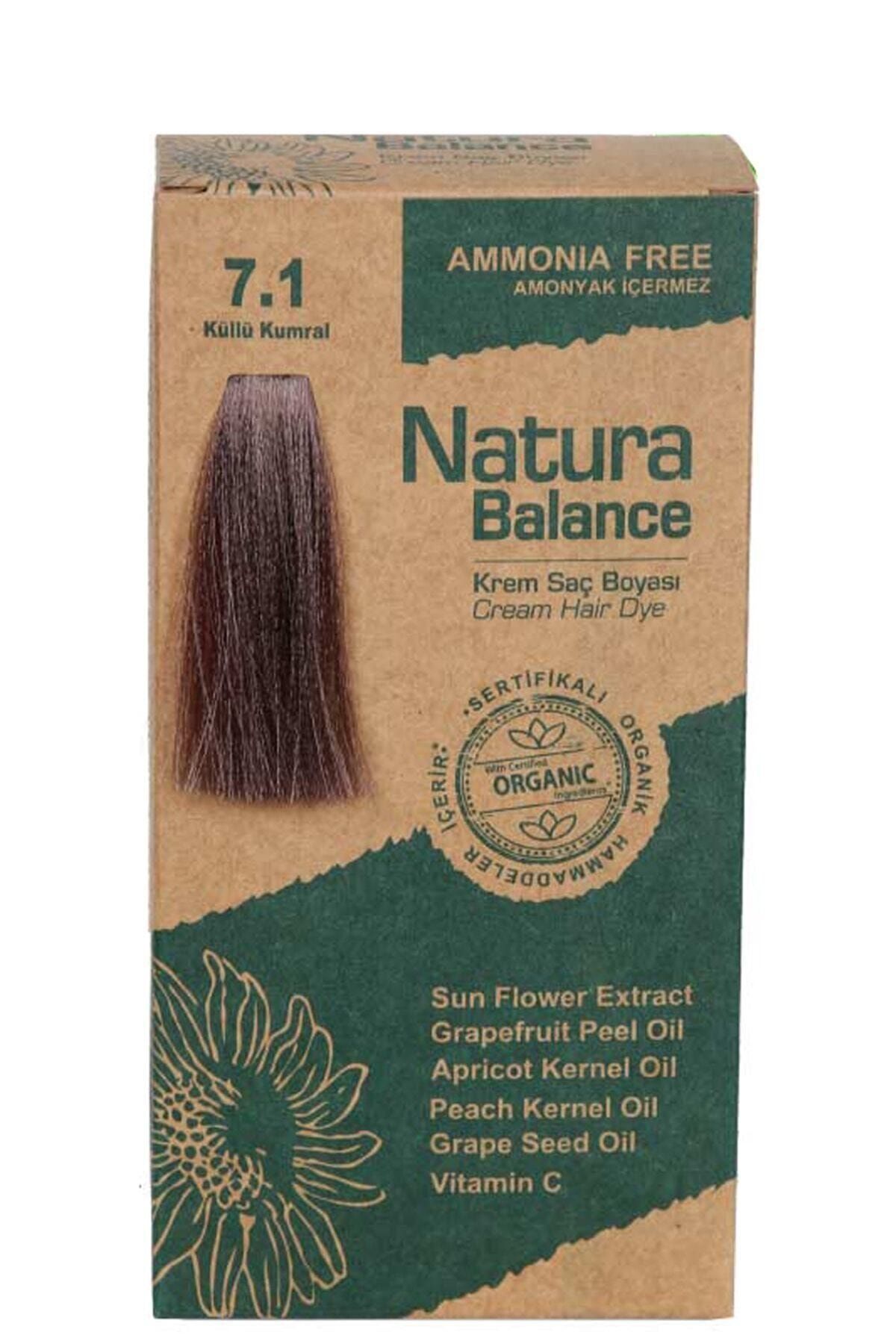 NATURABALANCE Natura Balance Saç Boyası - Organik Sertifikalı Küllü Kumral 7.1 8699367128025