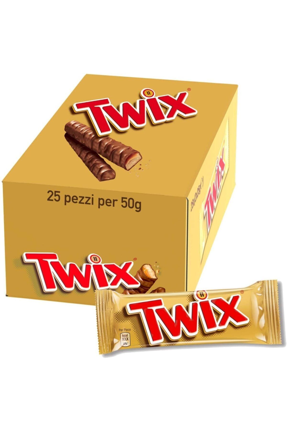 Twix Bar Karamelli Çikolata 50 Gr X 5 Avantaj Paket Caramel Chocolate