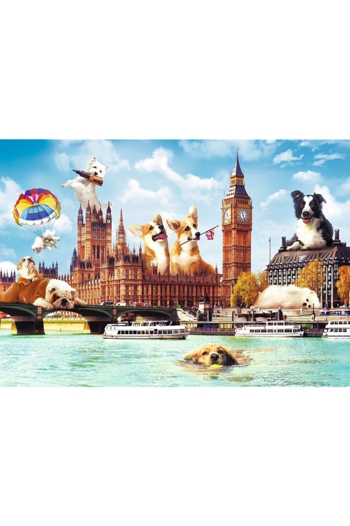 Trefl Puzzle Trefl Dogs In London 'funny Cities' 1000 Parça