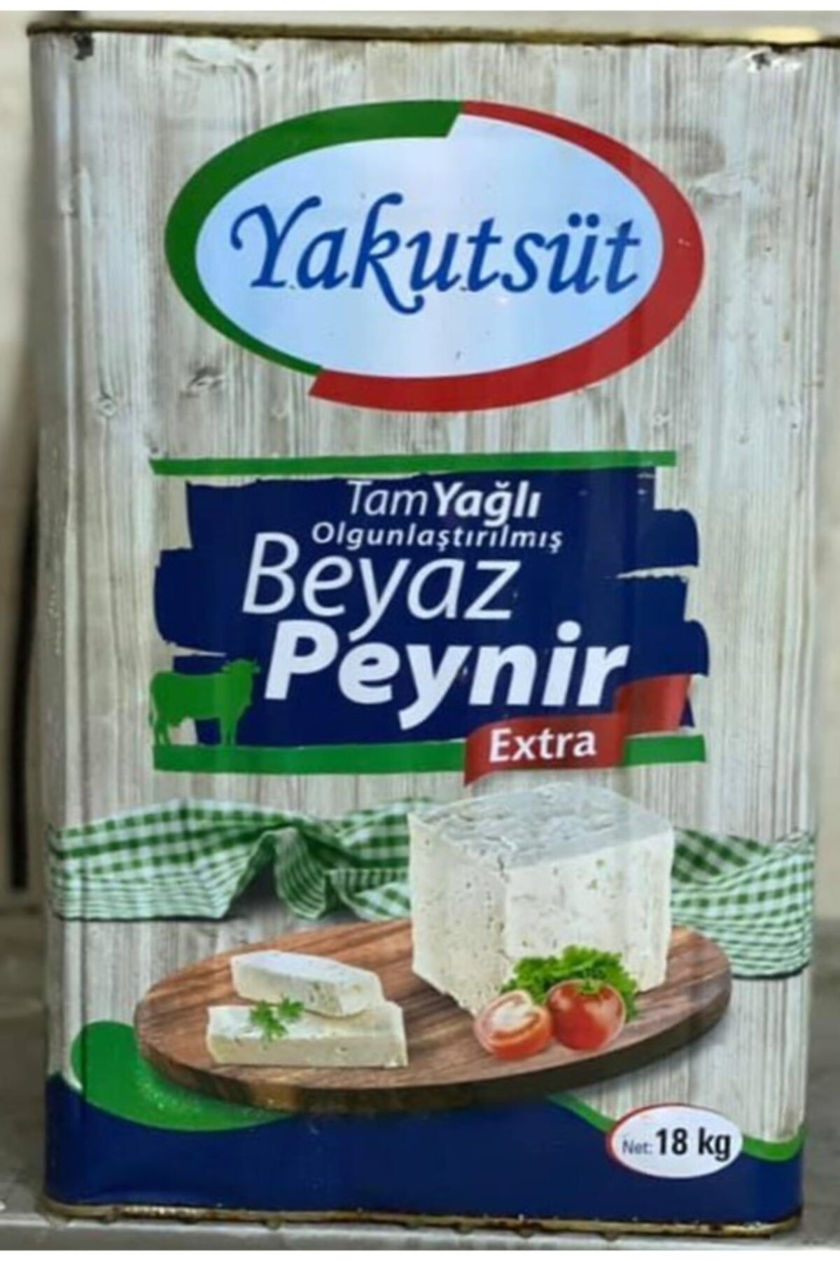 Yakut Süt Ürünleri Teneke Olgunlaştırılmış Beyaz Peynir 18kg