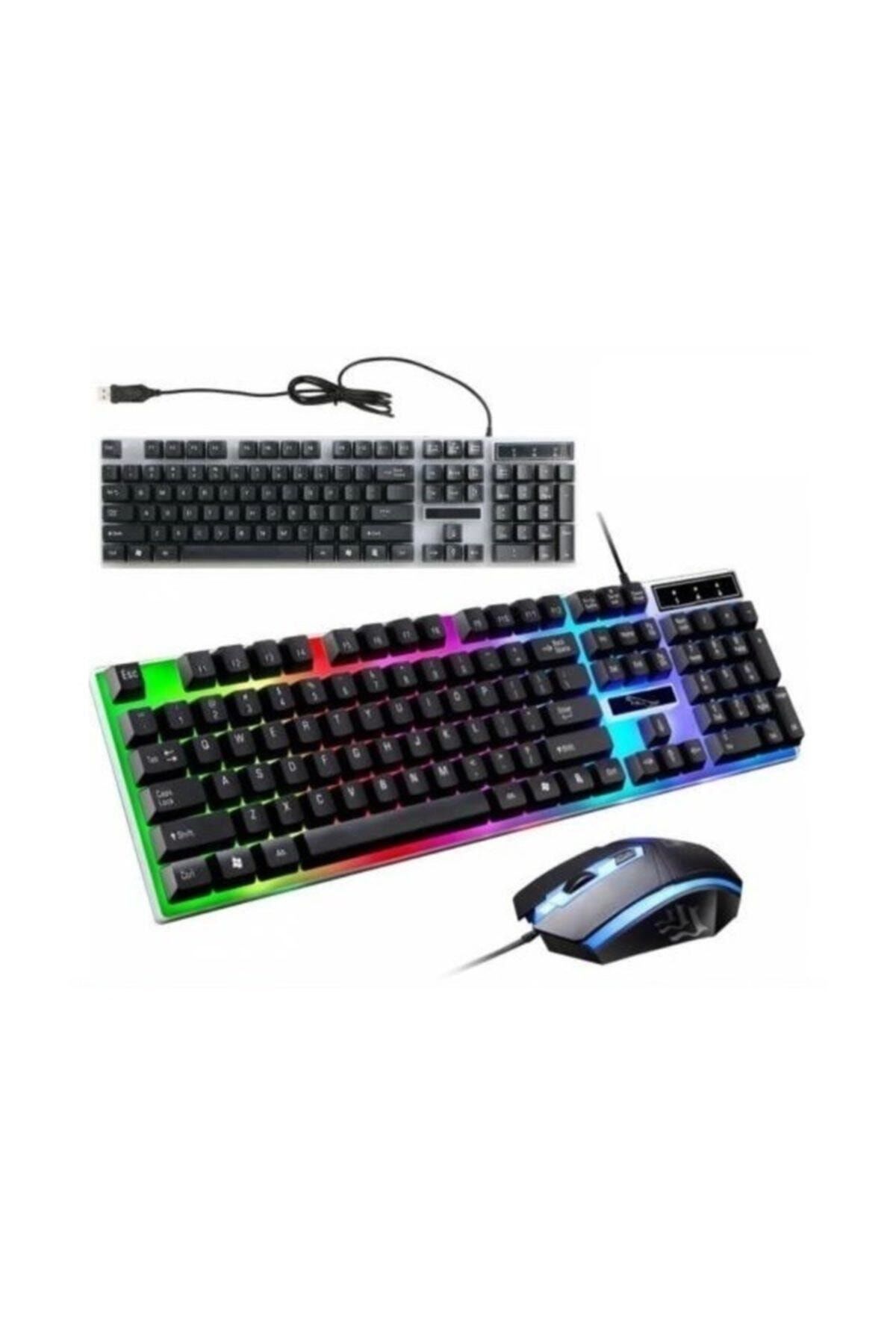 Tastech Pg-8017 Oyuncu Isıklı Klavye Mause Seti Klavye + Mouse Seti