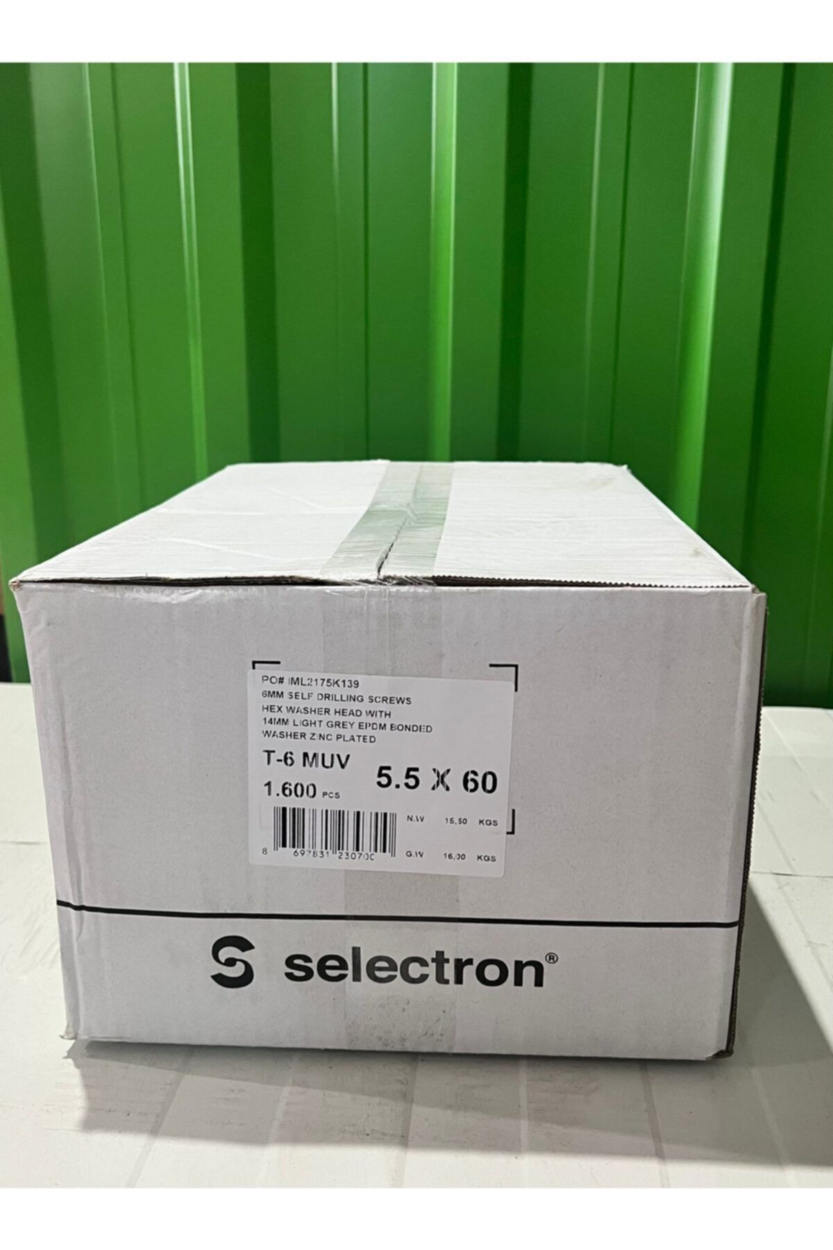 Selectron 6 Cm Trapez Vida 5,5x60 Matkap Uçlu Çatı Vidası Kutu Içi 1600adet