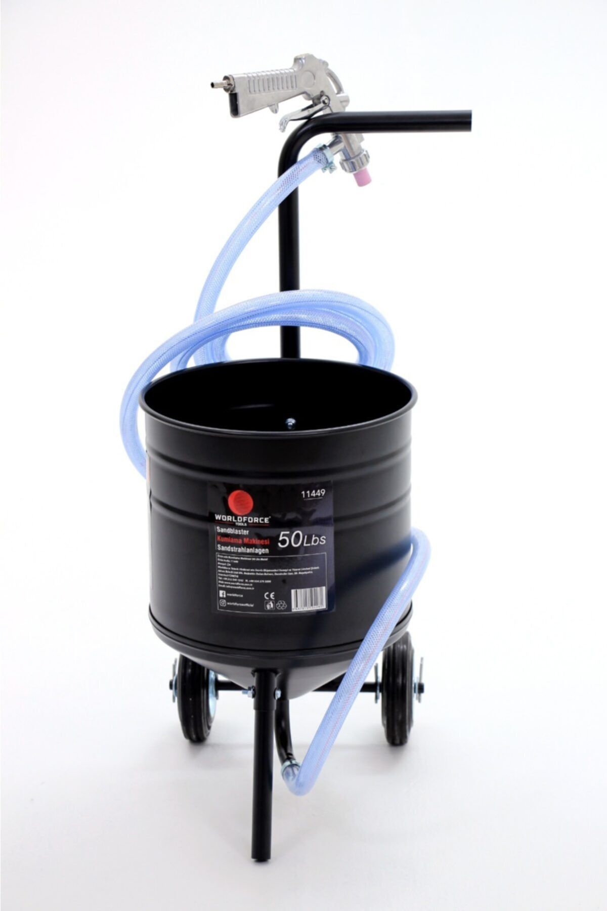 Worldforce 50 Lbs Kumlama Makinesi Ful Set Jant Kumlama Makinesi