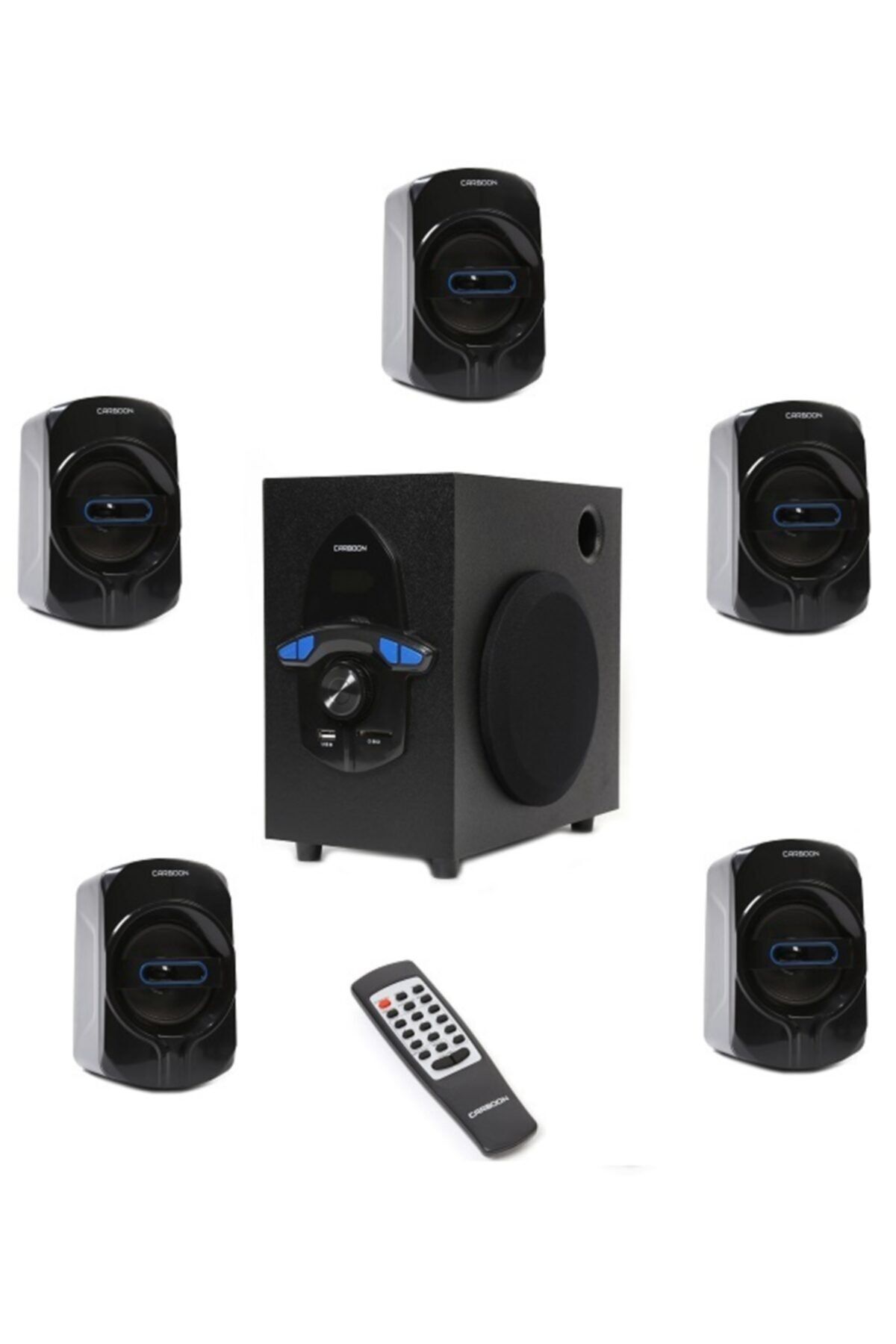 SIGHTZER Bluetooth Lu 5+1 Ses Sistemi Uzaktan Kumanda Fm Radyo Sd Kart Usb Girişli Bluetooth Hoparlör