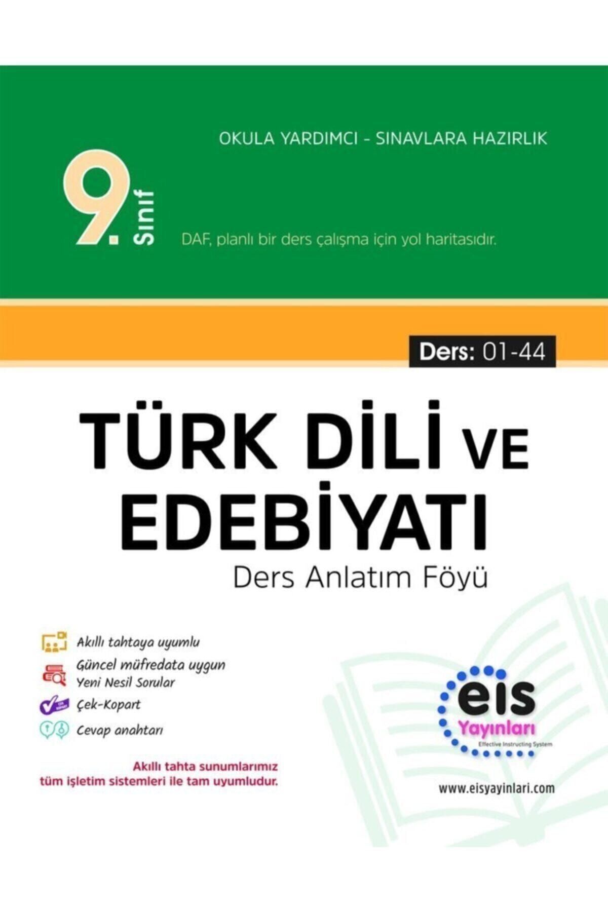 Eis Yayınları Eis 9. Sınıf Türk Dili Ve Edebiyatı Ders Anlatım Föyü Daf