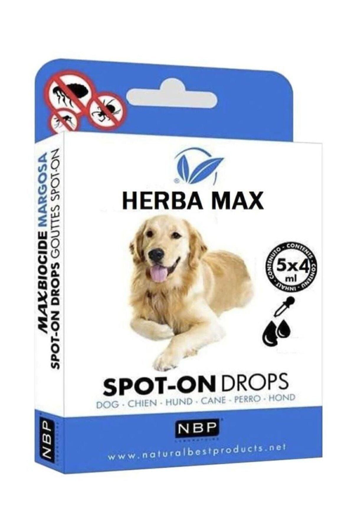 Herba Max Bitkisel Köpek Ense Damlası Dış Parazit 5x4ml