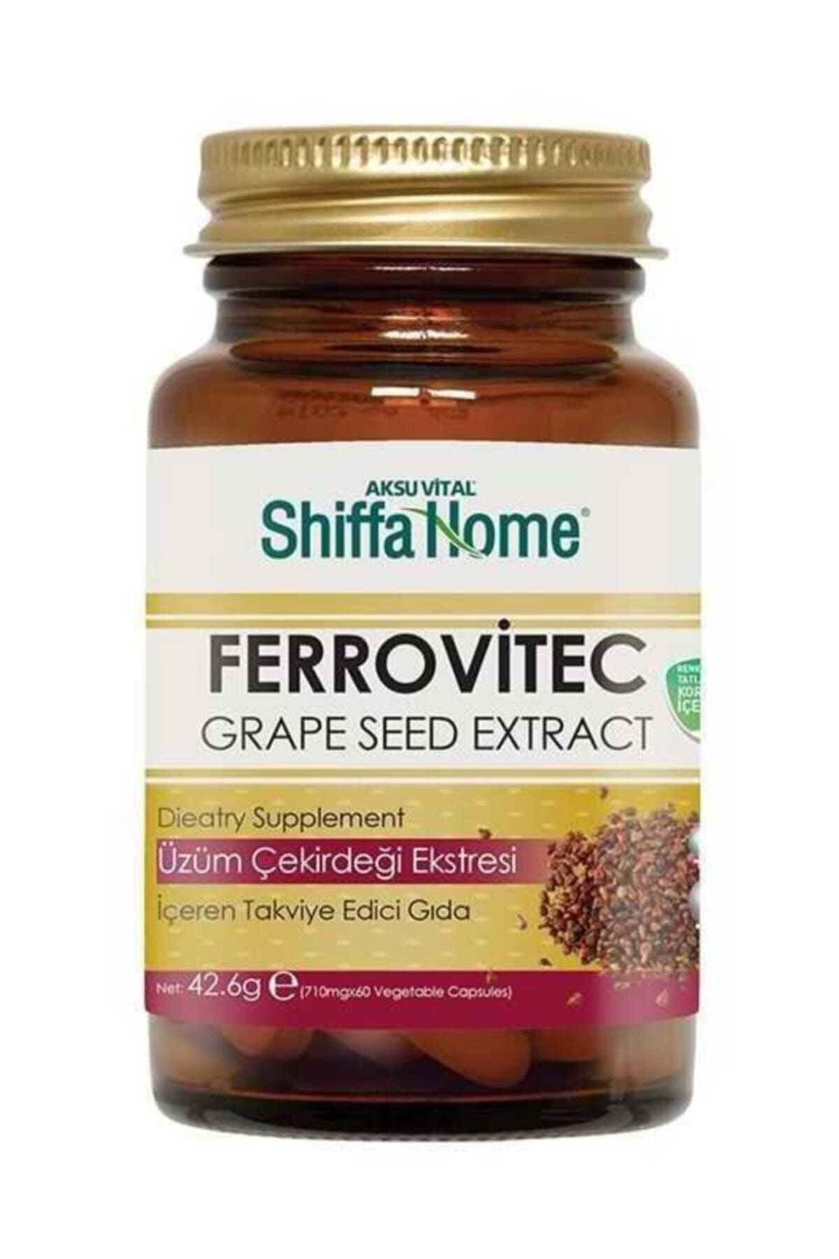 Shiffa Home Ferrovitec Üzüm Çekirdeği 710 mg X 60 Kapsül 2 Adet