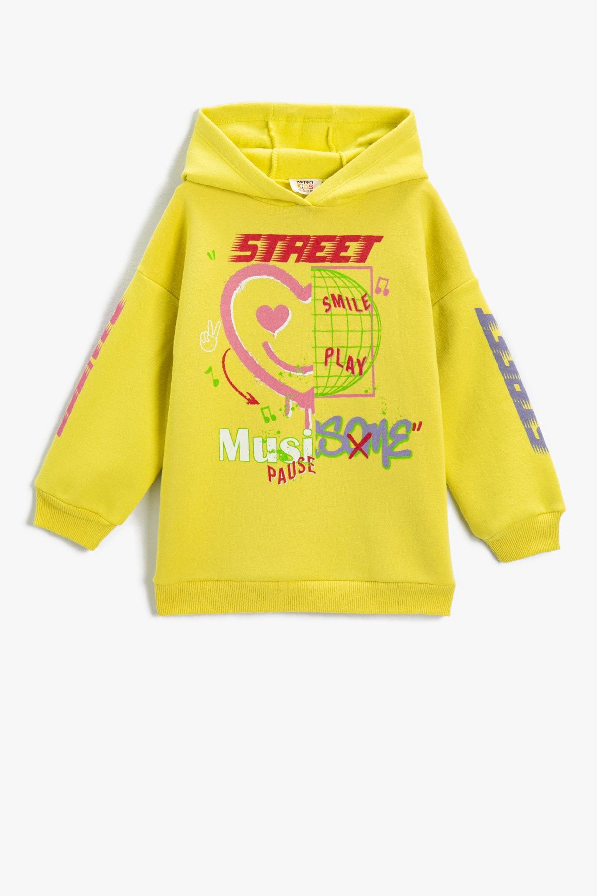 Koton Kız Çocuk Yeşil Sweatshirt 2SKG10085AK