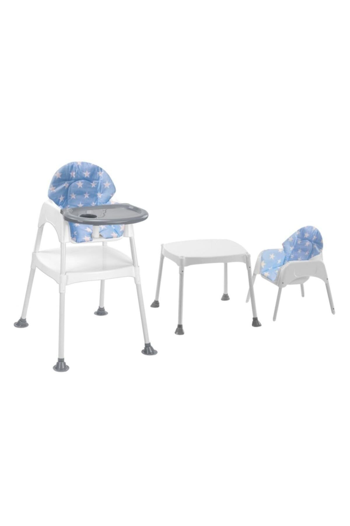 Moje Boom Çalışma Masalı Portatif Mama Sandalyesi - Mavi Yıldız