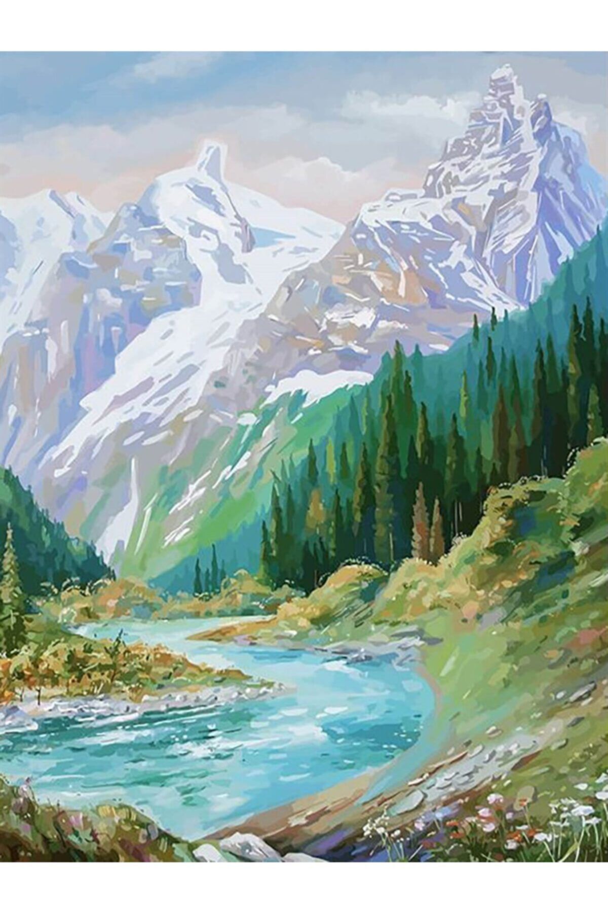 Горы Казахстана рисунок