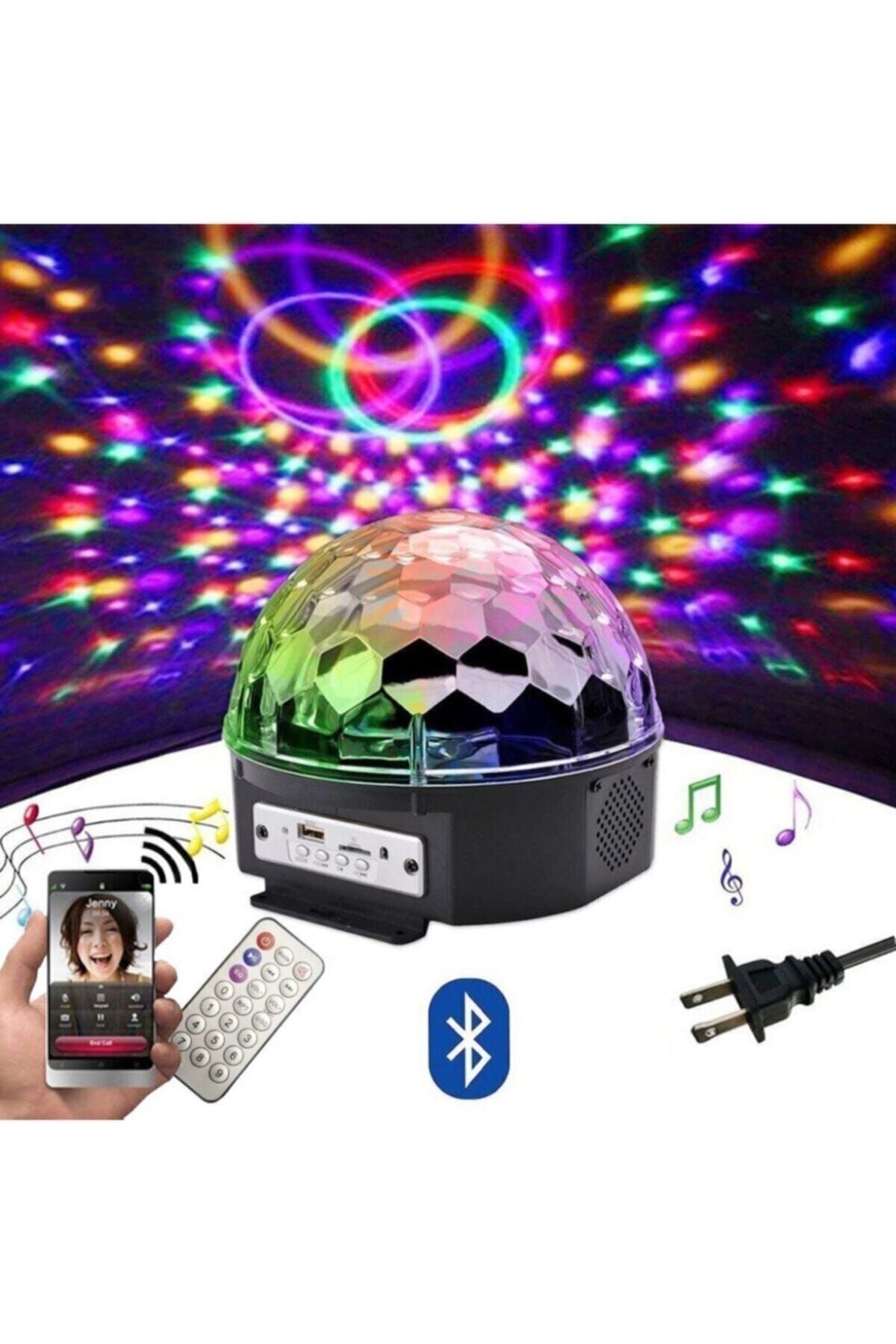 Starmax Ledli Disco Topu Rgb Ledli Kumandalı Mp3 Çalar Bluetooth/usb Ve Sd Kart Okuyucu