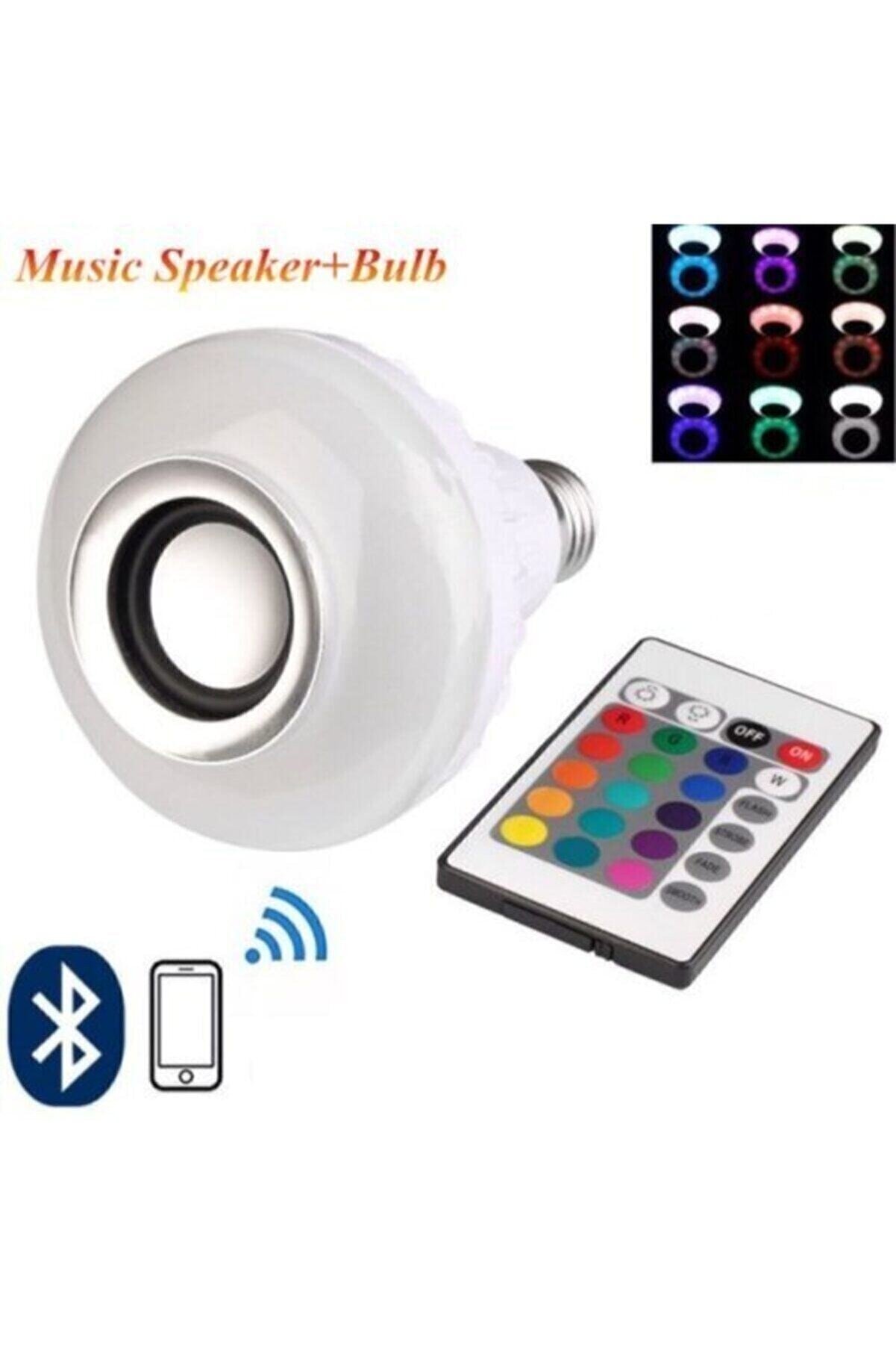 Leddolu Music Bulb Bluetooth Hoparlör Akıllı Led Ampul Lamba
