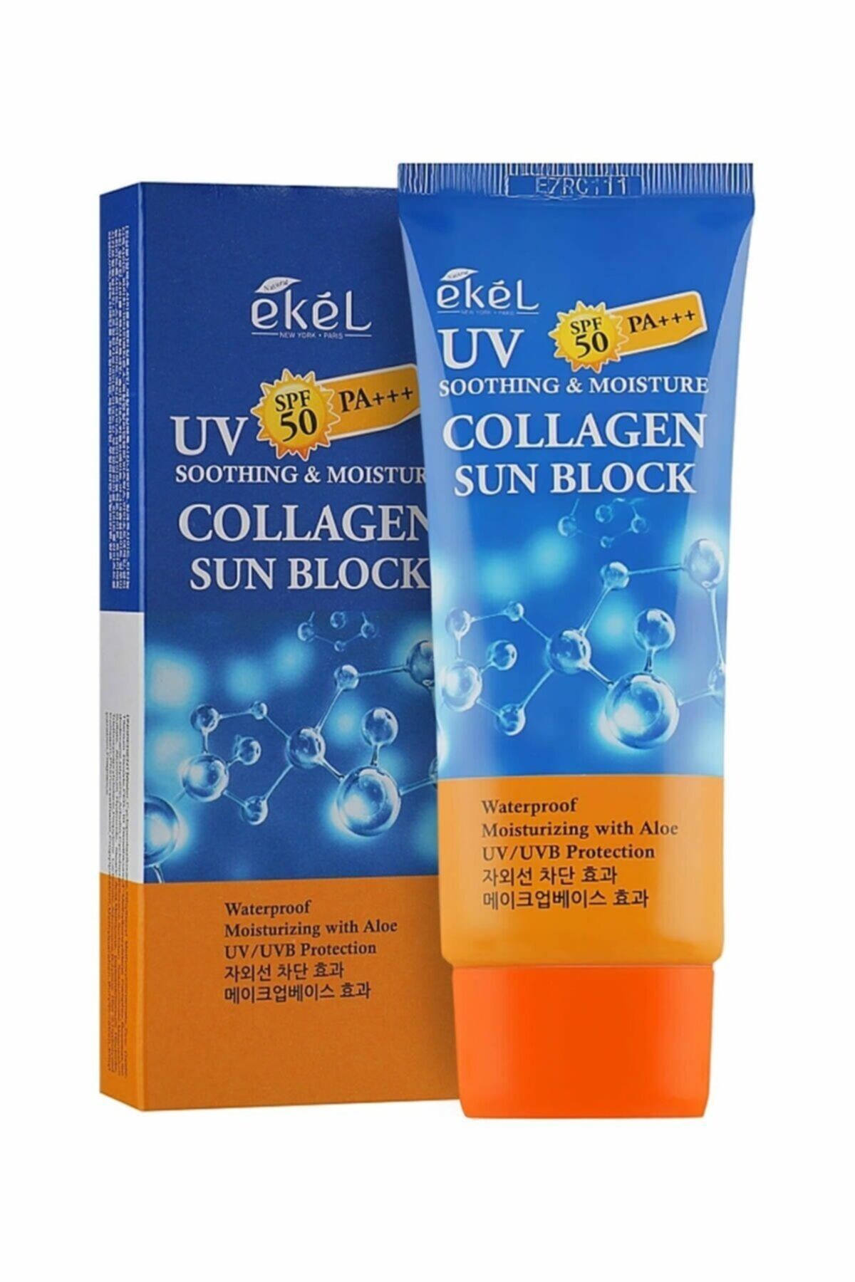 EKEL KOREA Collagen Özlü Nemlendirici ve Yatıştırıcı Suya Dayanıklı Uva/uvb Spf-50 Pa +++ Güneş Kremi