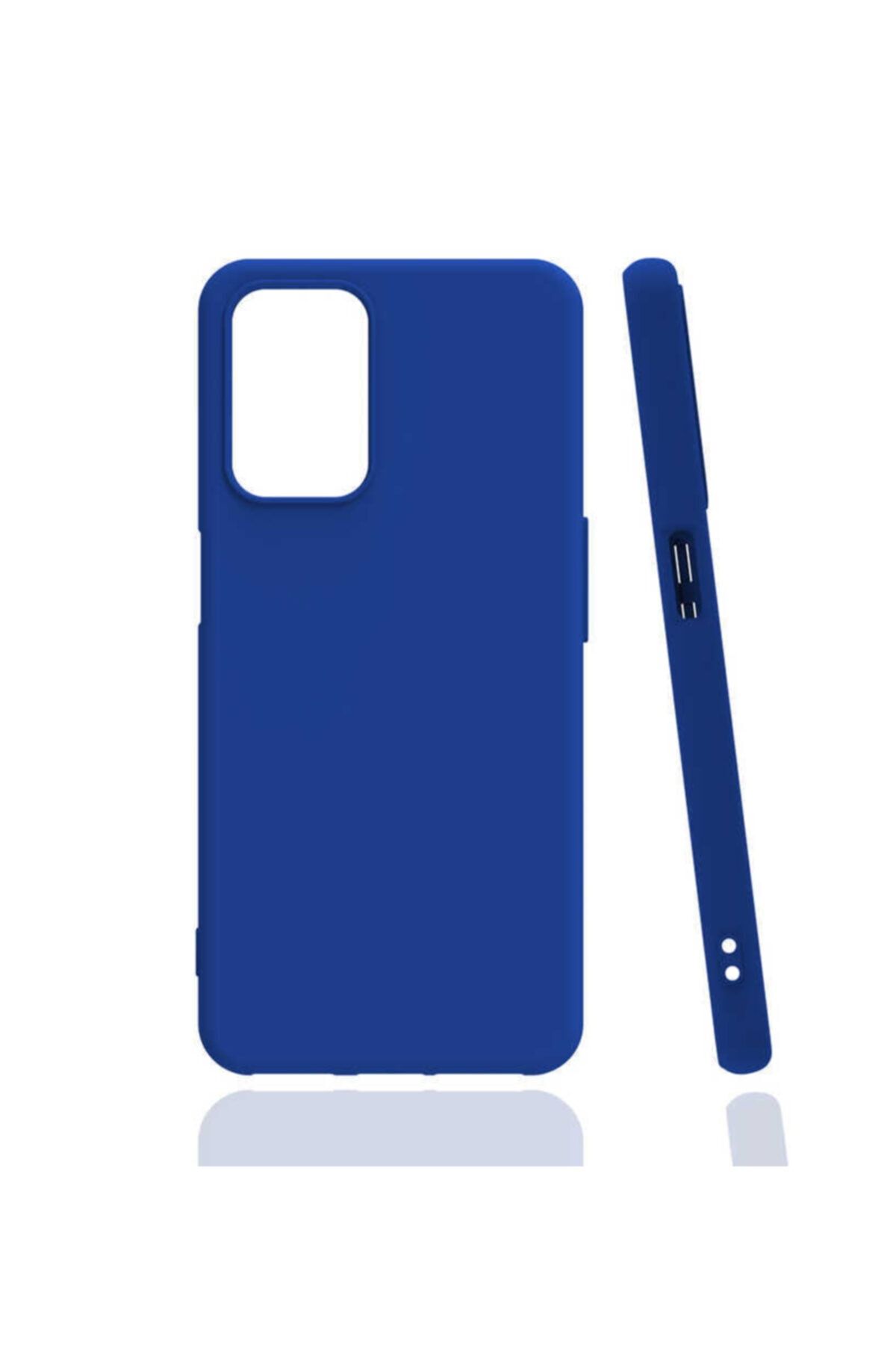 Nezih Case Oppo A55 4g Uyumlu (SOFT DESİGN) Esnek Yumuşak Silikon Kılıf Mavi