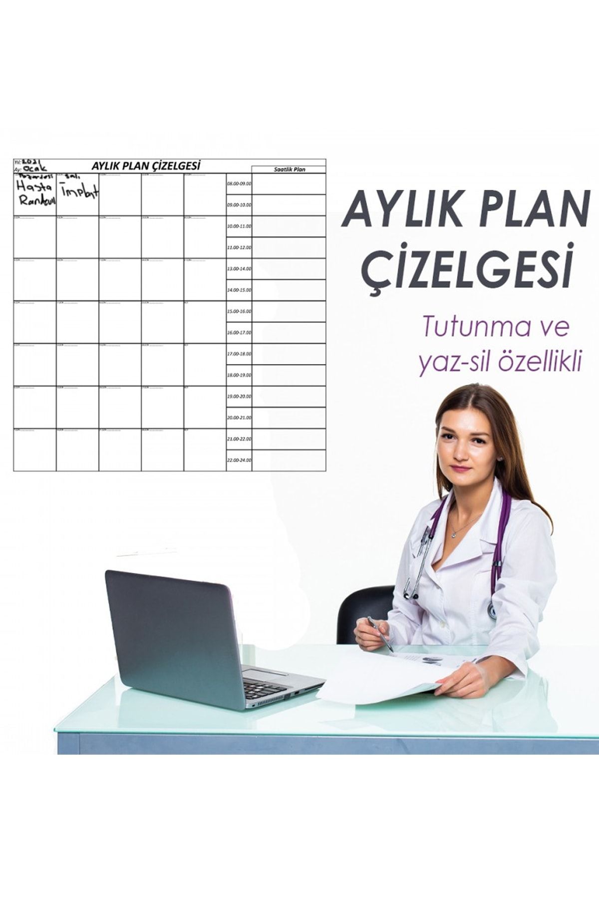 Farklı Bi Kağıt Aylık Planlayıcı Takvim Çizelgesi 110x100 Cm Akıllı Tutunabilir Kağıt Tahta