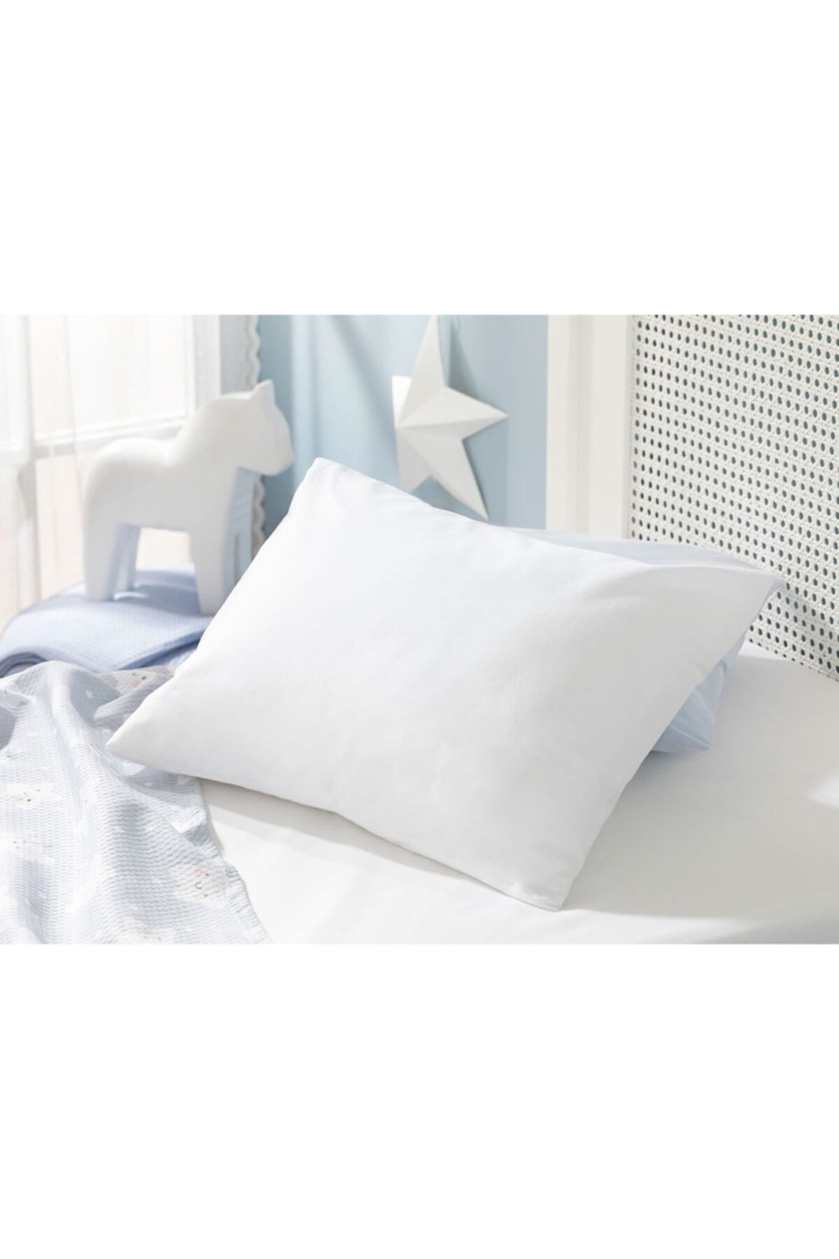 English Home Soft Pamuklu Bebe Yastık Kılıfı 35x45 Cm Beyaz