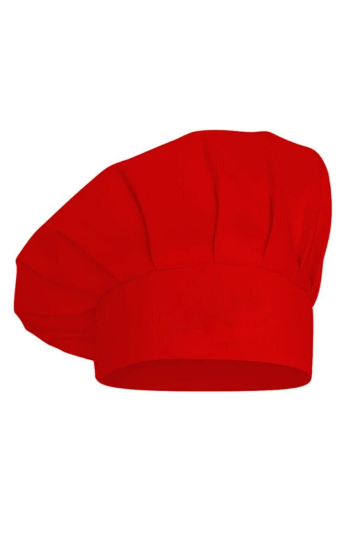 enmalife Ayarlanabilir Kırmızı Aşçı Şapkası