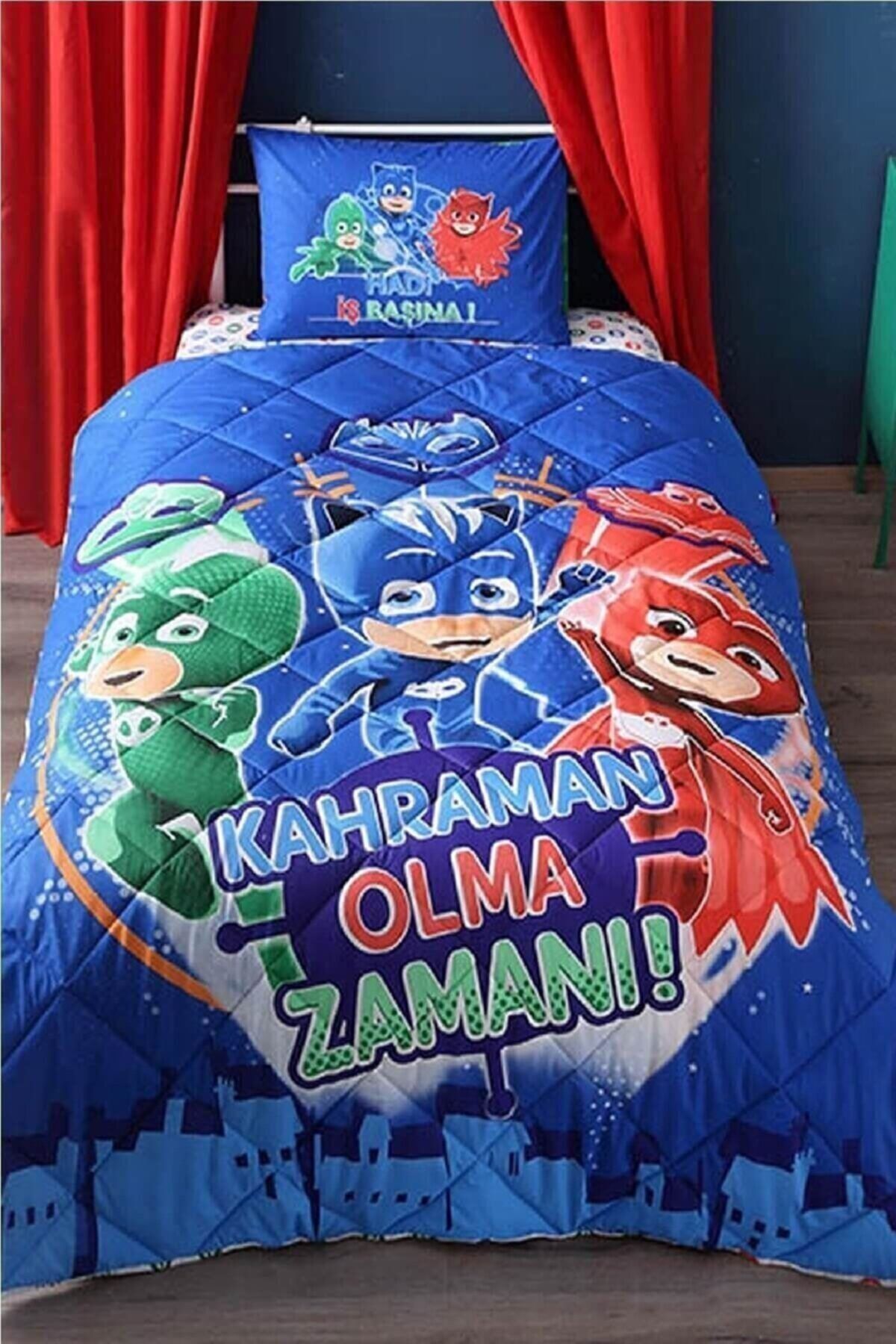 Taç Lisanslı Pj Masks Yorgan Seti