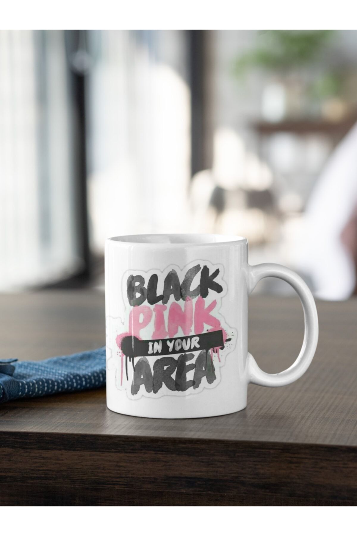 Kio Tasarım Blackpink K-pop Kupa Kahve Çay Kupası Sevgililer Arkadaş Doğum Günü Hediye Porselen