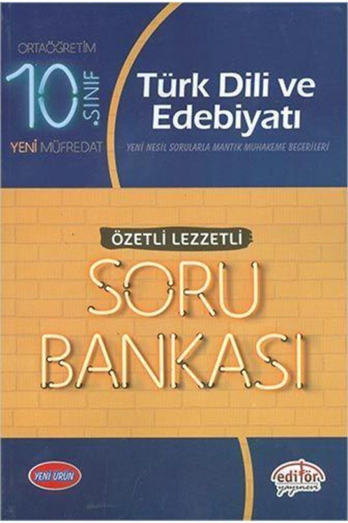 Editör Yayınları Editör 10. Sınıf Vıp Türk Dili Ve Edebiyatı Özetli Lezzetli Soru Bankası