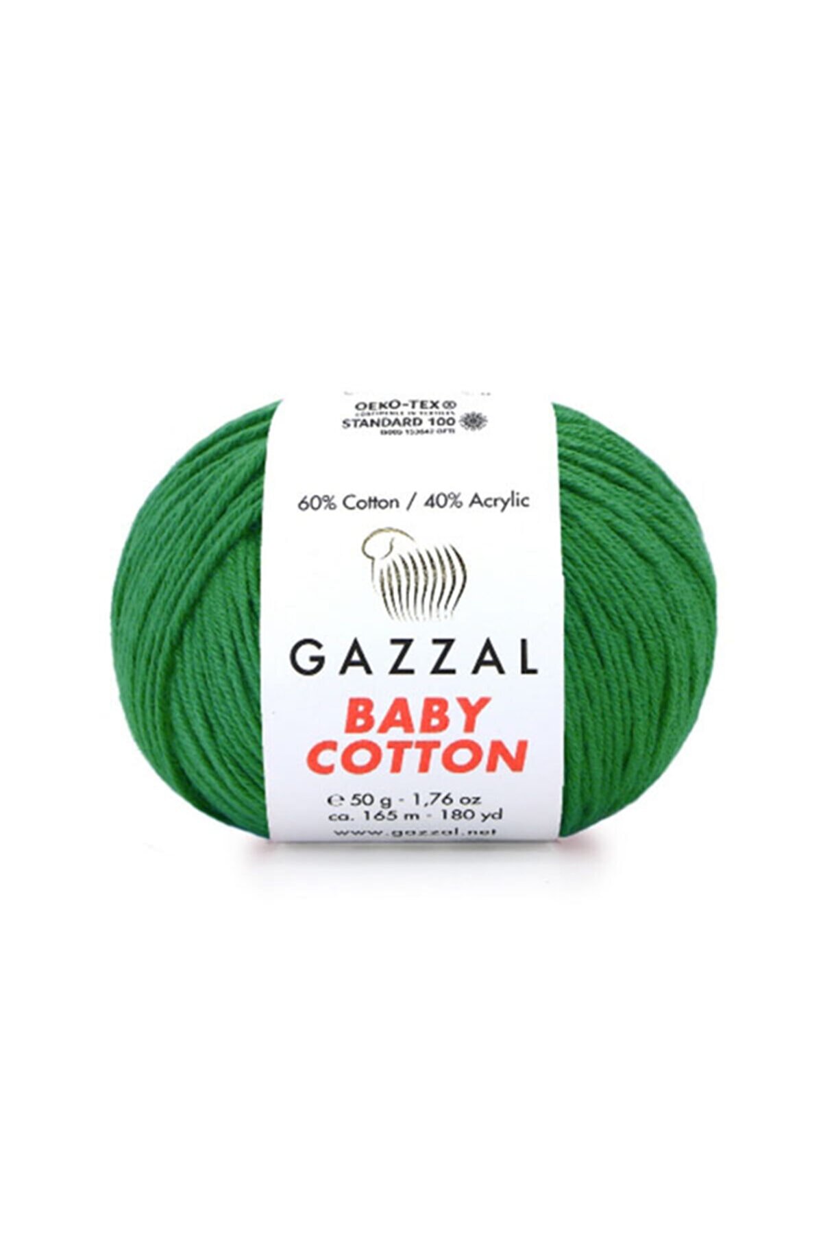 Gazzal Baby Cotton Amigurumi Ipi Ördek Yeşili - 3456 - 50 Gr. Punch Ipi