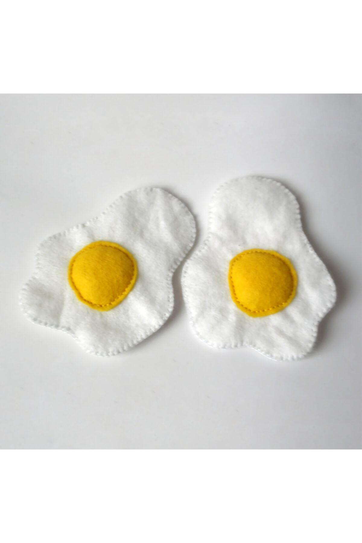 Playseba Çift Yumurta Organik Keçe Oyuncak Seti - %100 El Yapımı Doğal