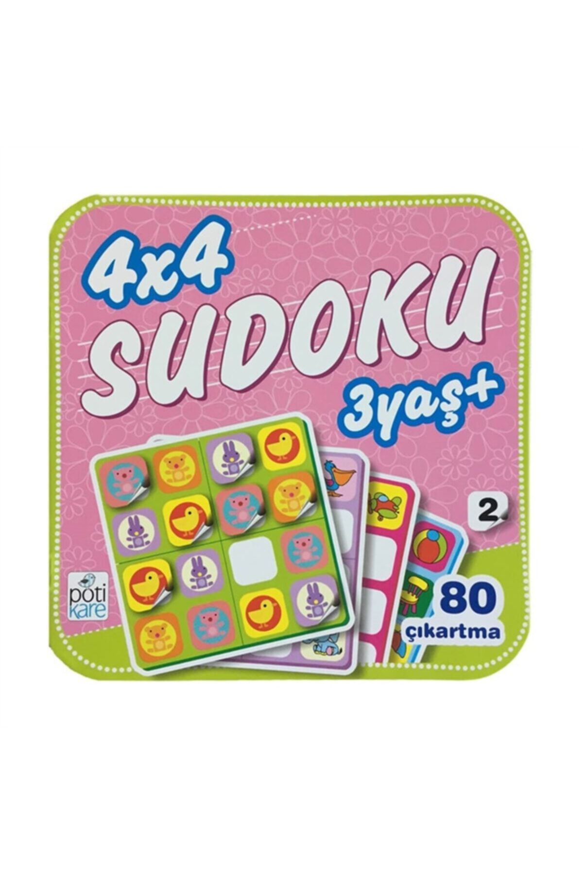 Dikkat Atölyesi Yayınları 3 Yaş Çıkartmalı Sudoku 2