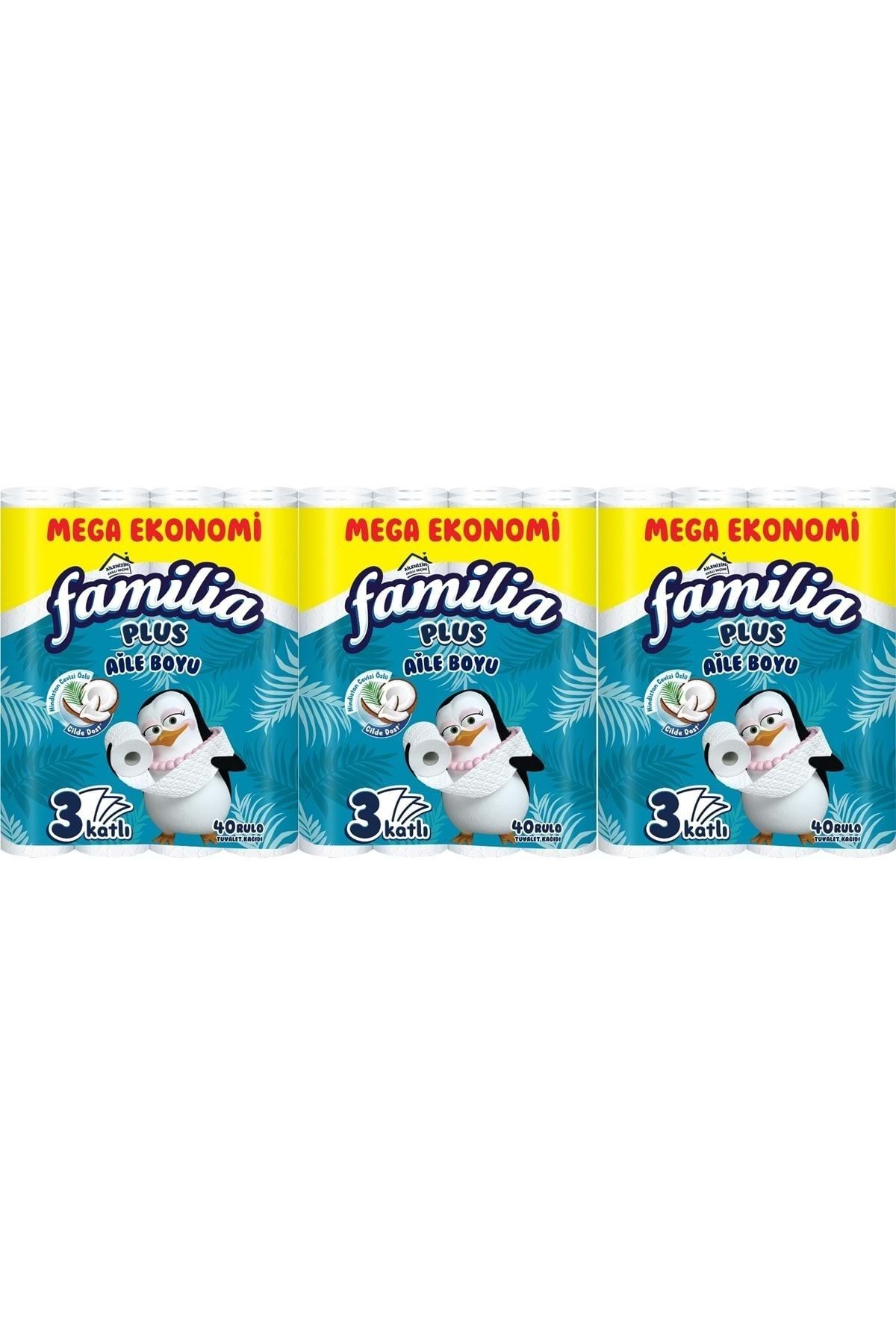 Familia Plus Tuvalet Kağıdı 3 Katlı Coconut Özlü 120 Li Paket (3pk*40)