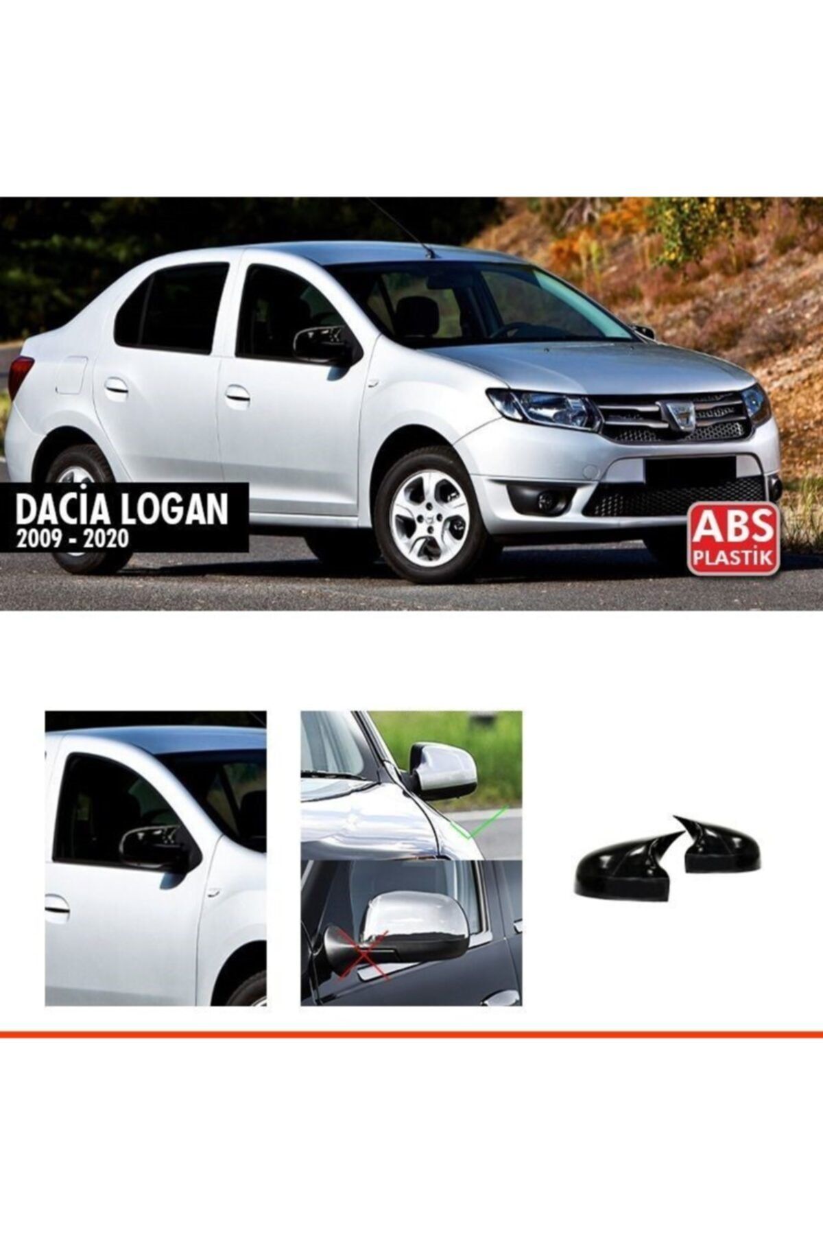 Dynamic Dacia Logan Yarasa Ayna Kapağı Batman Ayna 2009-2020
