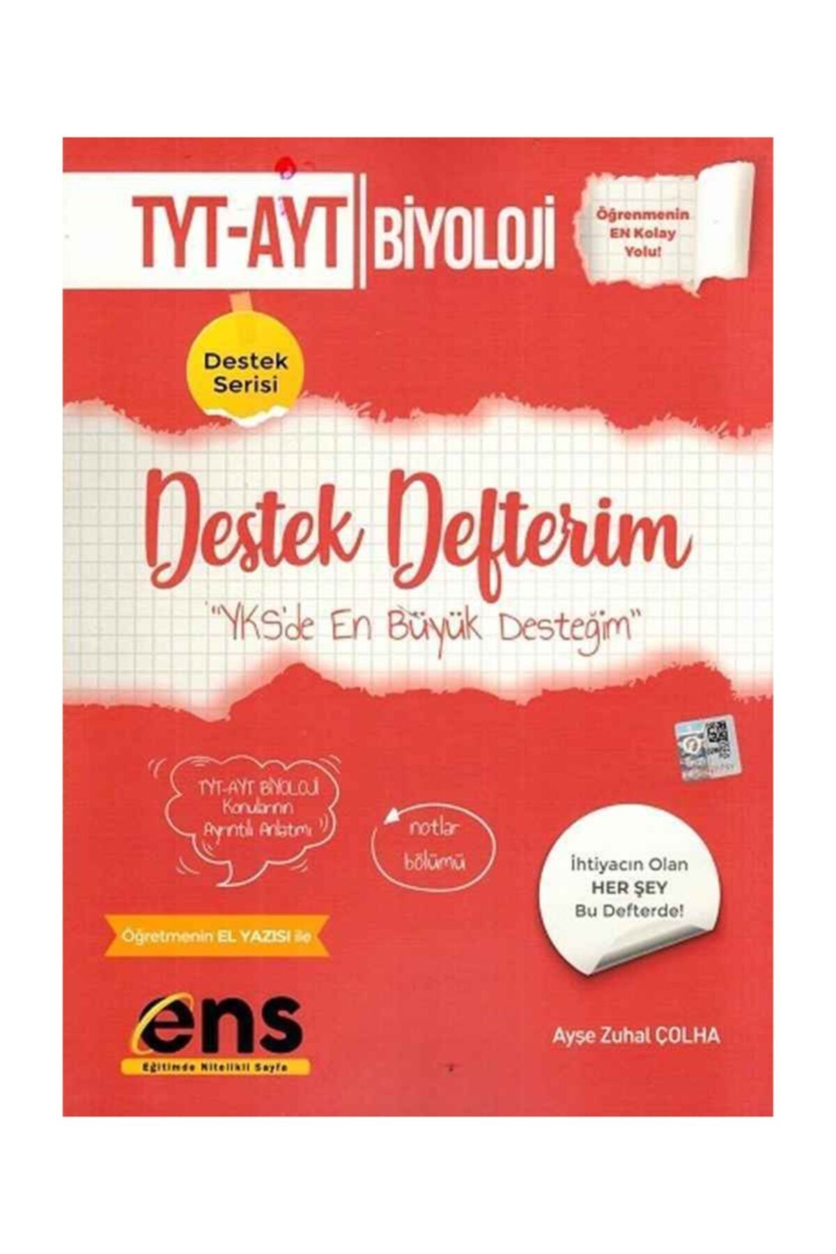 Ens Yayınları Ens Yayıncılık Tyt Ayt Biyoloji Destek Defterim