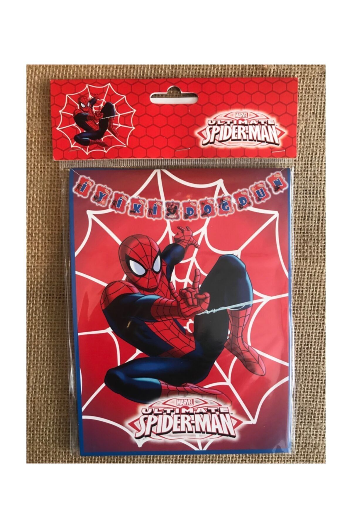 MARVEL Spiderman İyi Ki Doğdun Banner Yazı