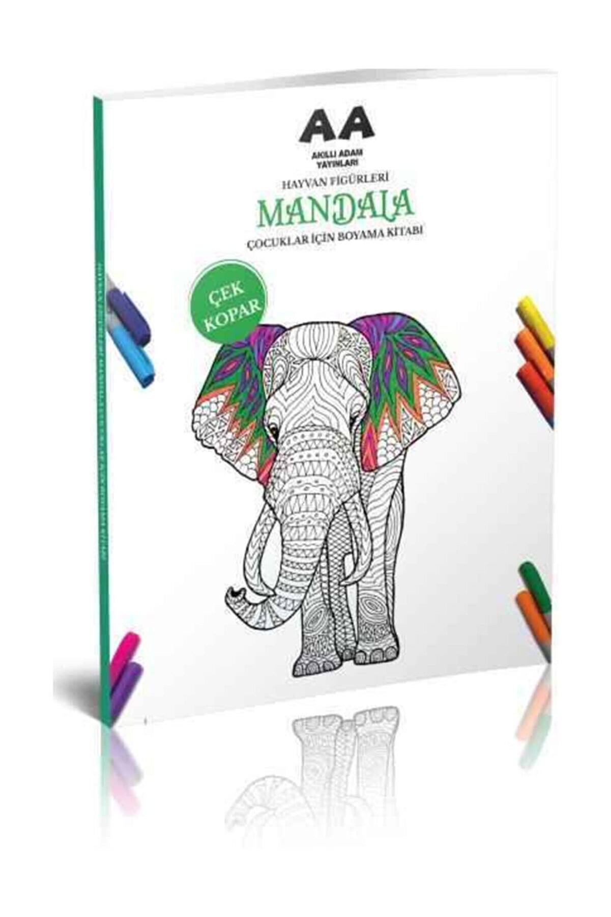 Akıllı Adam Yayınları Hayvan Figürleri Mandala Çocuklar Için Boyama Kitabı