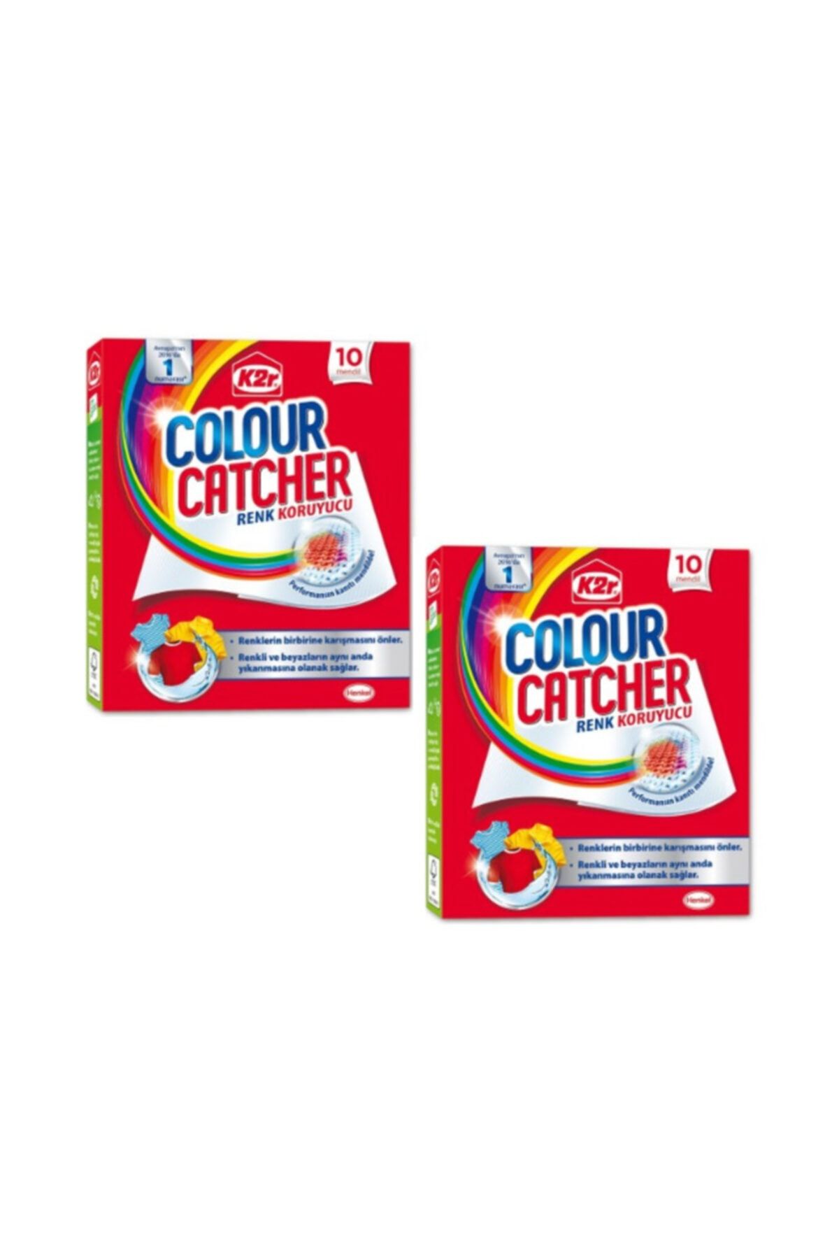 K2R Colour Catcher Renk Koruyucu Mendil 10'lu 2 Paket