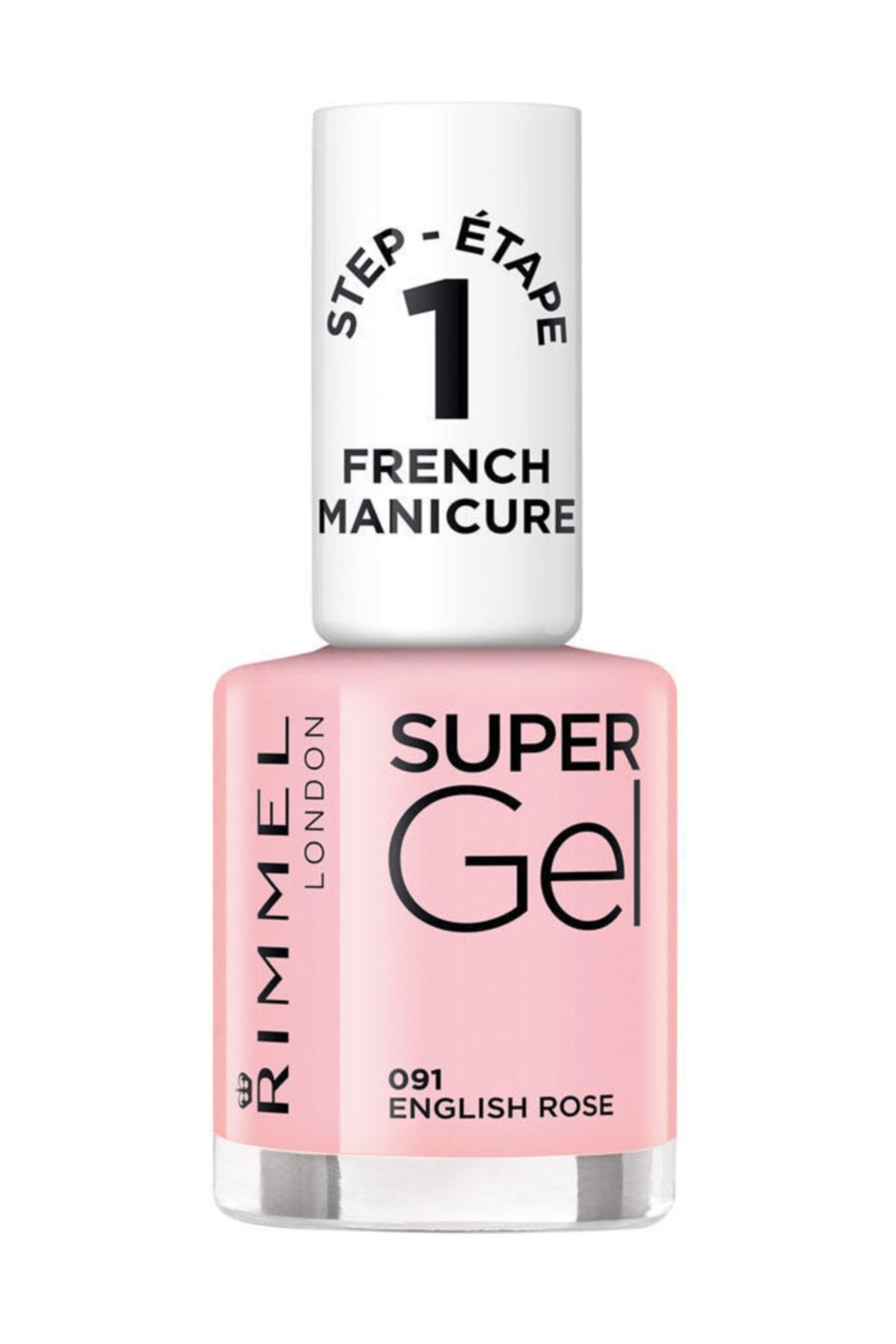 Rimmel London Oje - Super Gel French Manicure 091 English Rose 12 ml 30121553