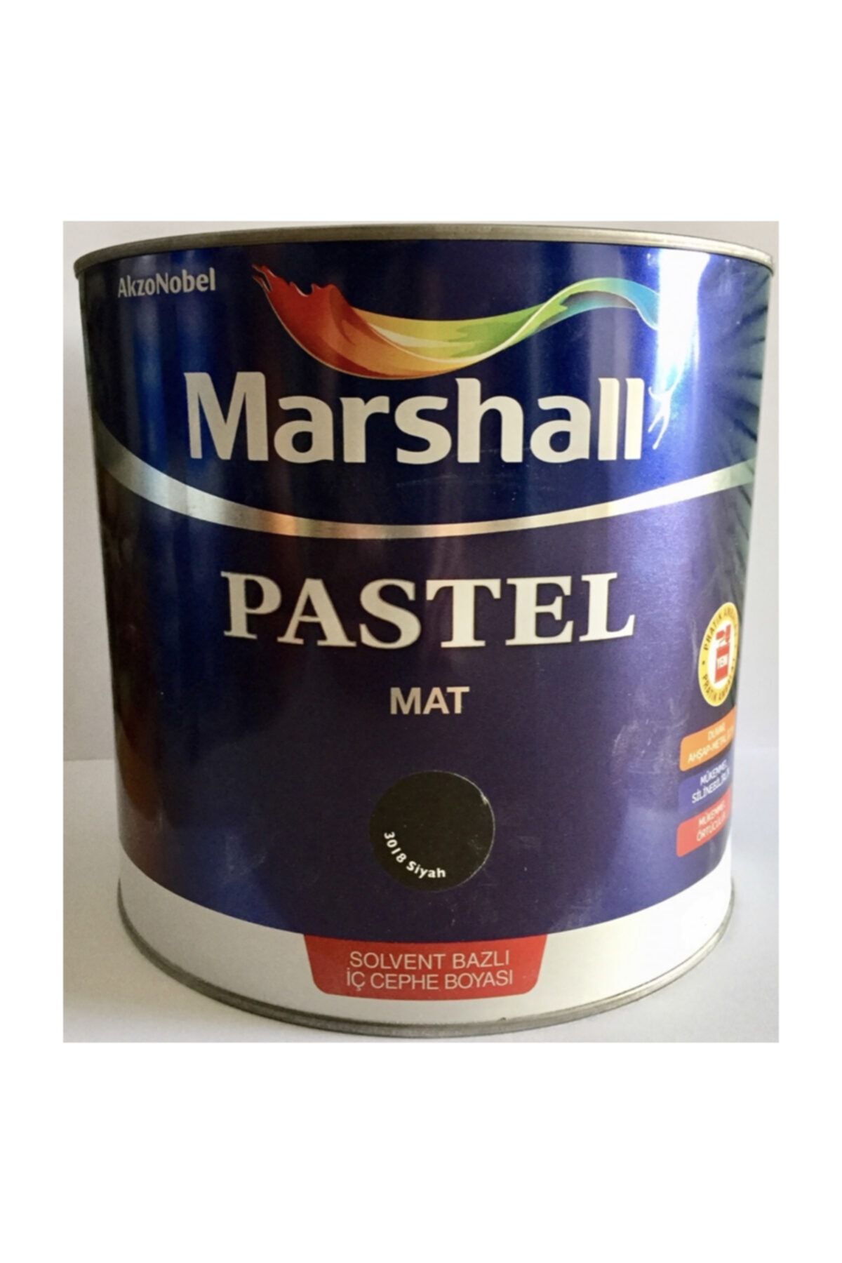 Marshall Pastel Mat Yağlı Boya Siyah 0.75 Lt