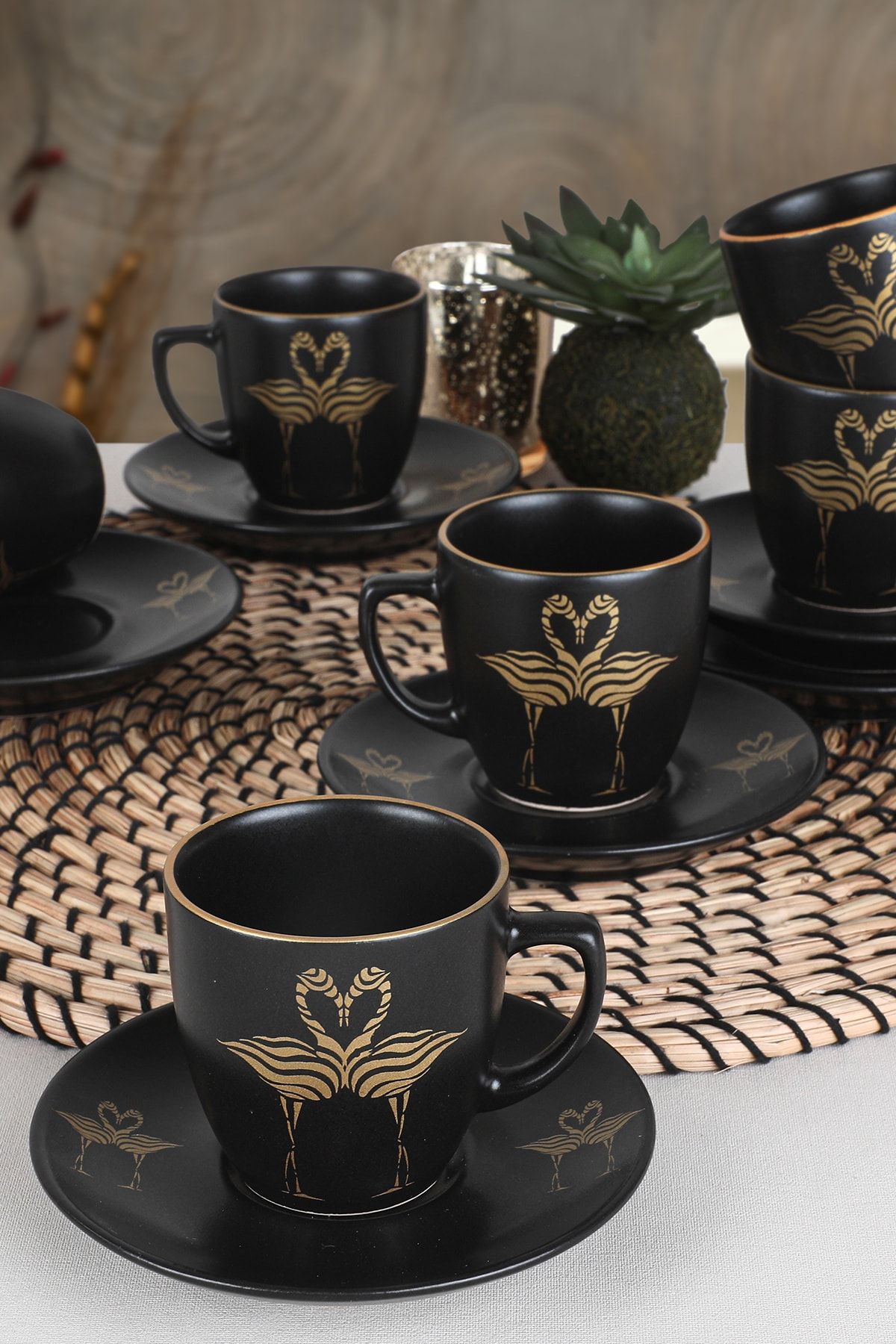 Keramika Flamingo Gold Kahve Takımı 12 Parça 6 Kişilik Fiyatı