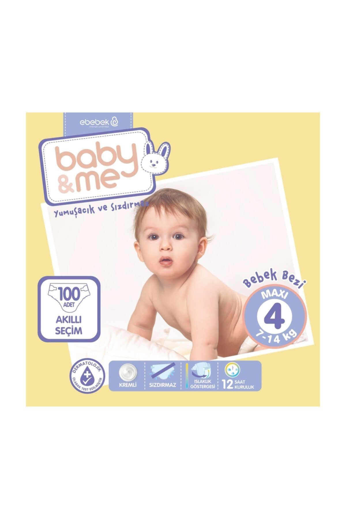 Baby Me Maxi 4 Numara Bebek Bezi 7 - 14 Kg 100 Adet
