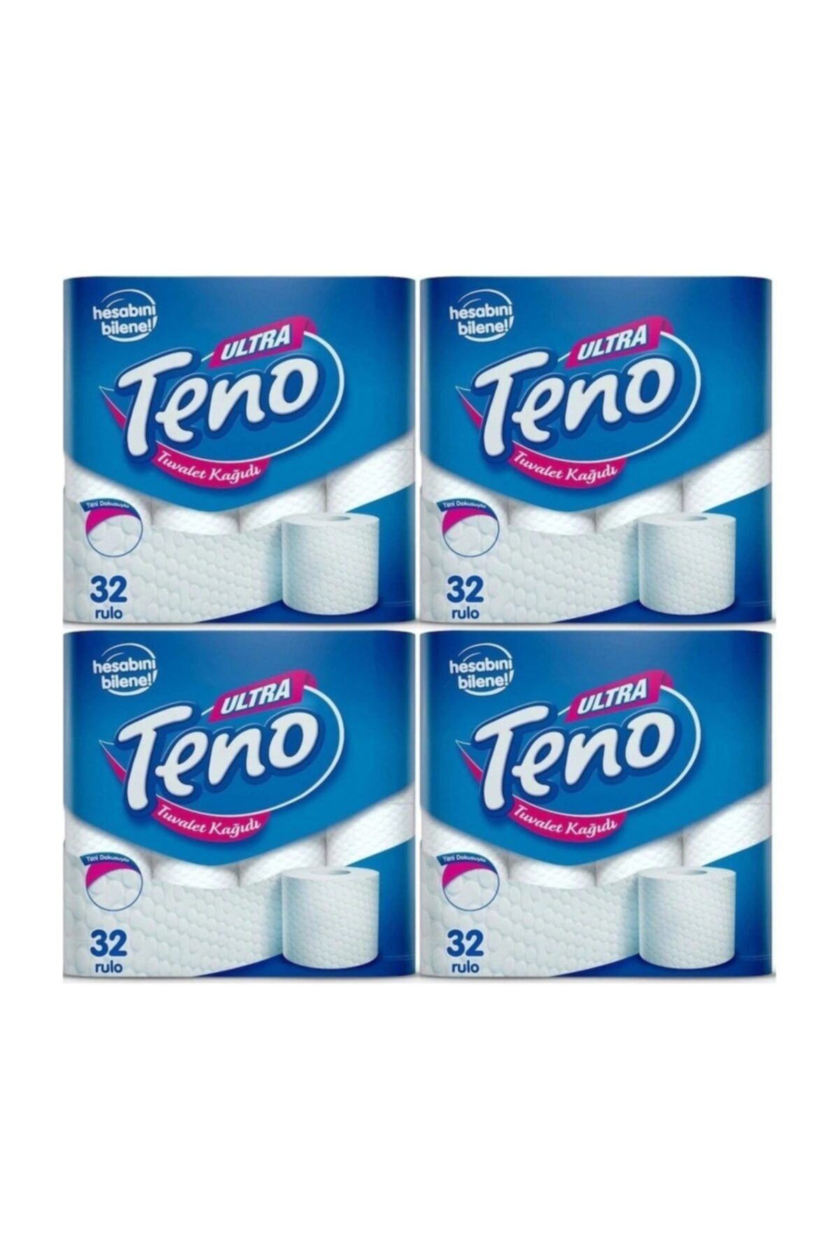 Teno Ultra Çift Katlı Tuvalet Kağıdı 32 Rulo 4 Adet