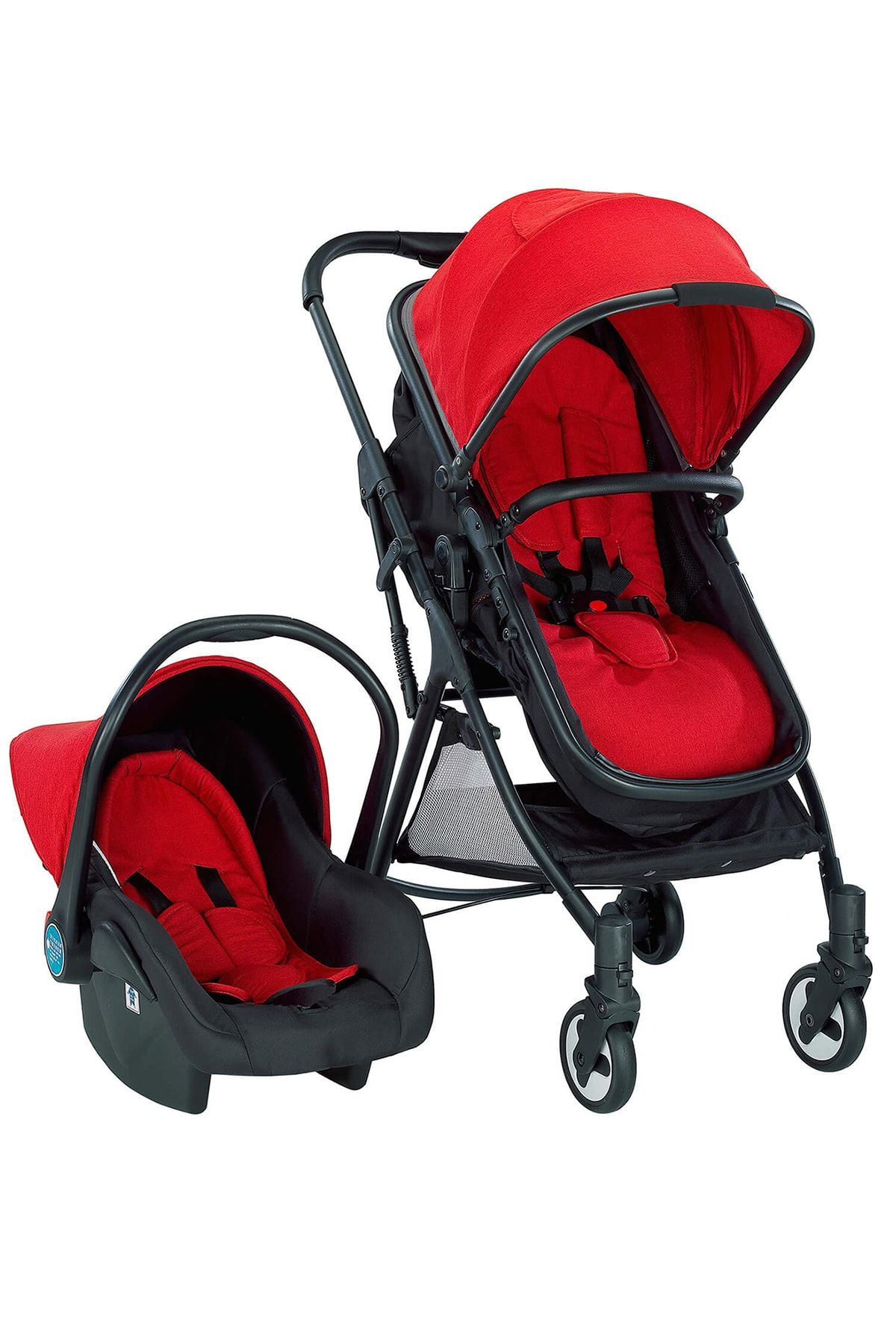 Baby2Go 2038 Eko Travel Sistem Bebek Arabası Kırmızı Renk