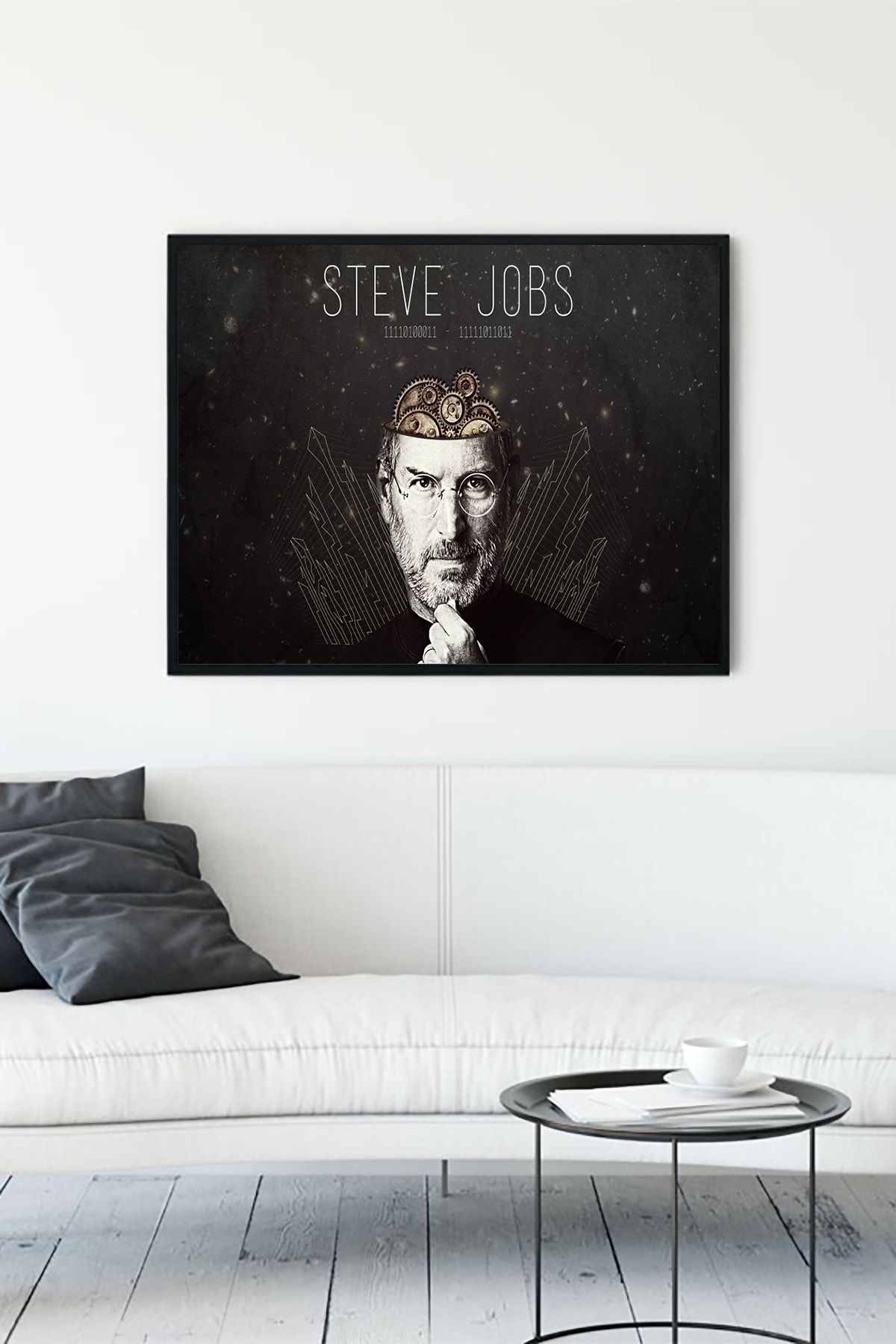 Postermanya Steve Jobs Girişimcilik Çerçeveli Tablo 2 (50x70cm)