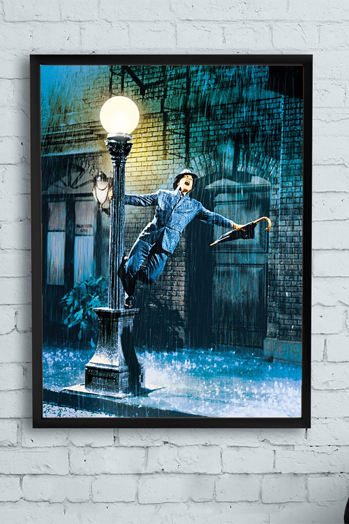 Postermanya Singin In The Rain Film Afişi Çerçeveli Tablo 2 (40x50cm)