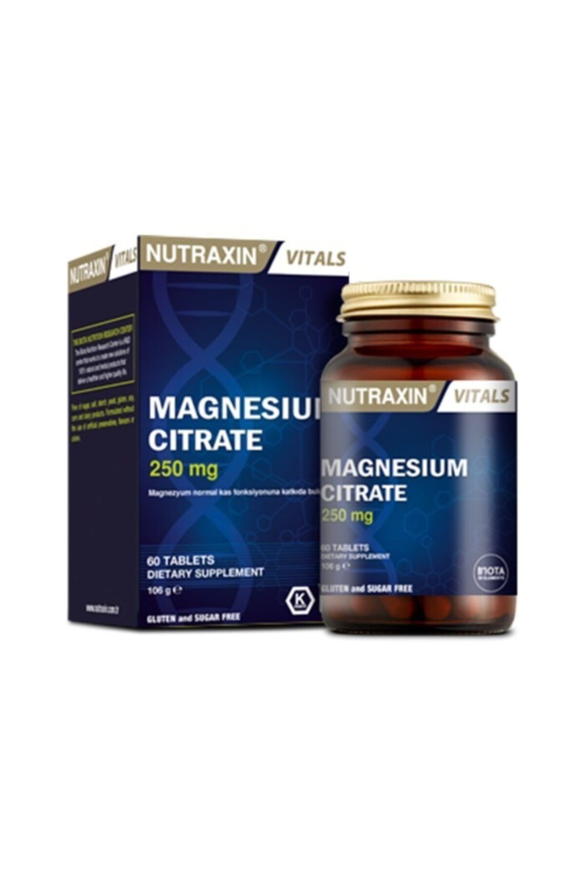 Nutraxin Vitals Magnesium Citrate 250 Mg 60 Tablet