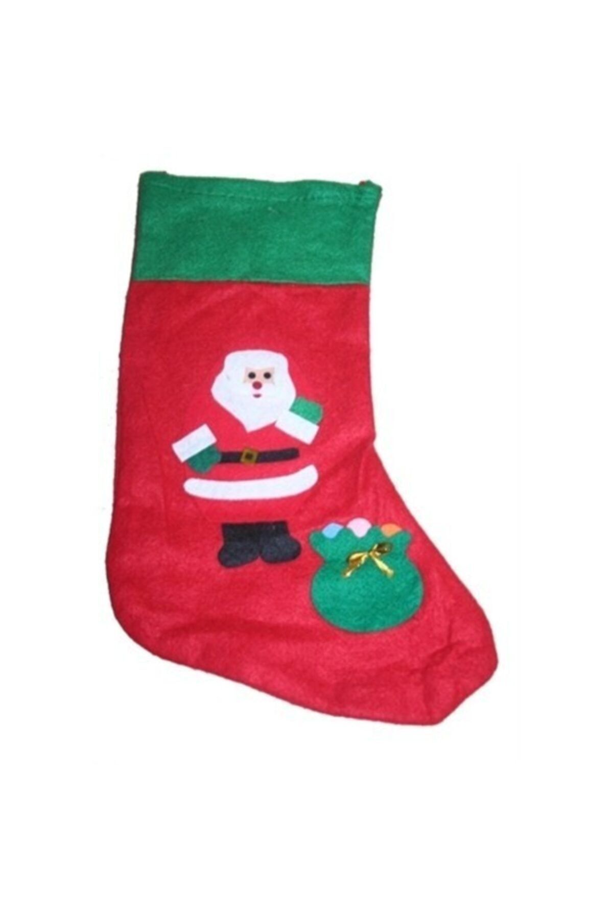 Happyland Kostümcüm Noel Hediye Çorap Noel Baba Desenli