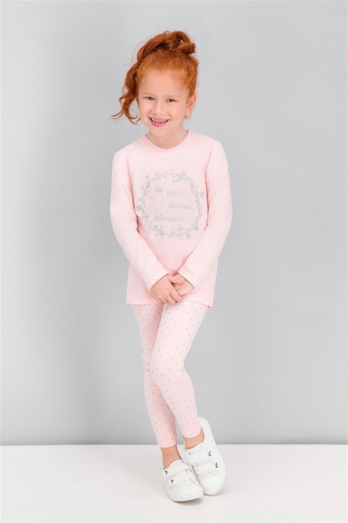Rolypoly Kız Çocuk Pembe Pijama Takımı
