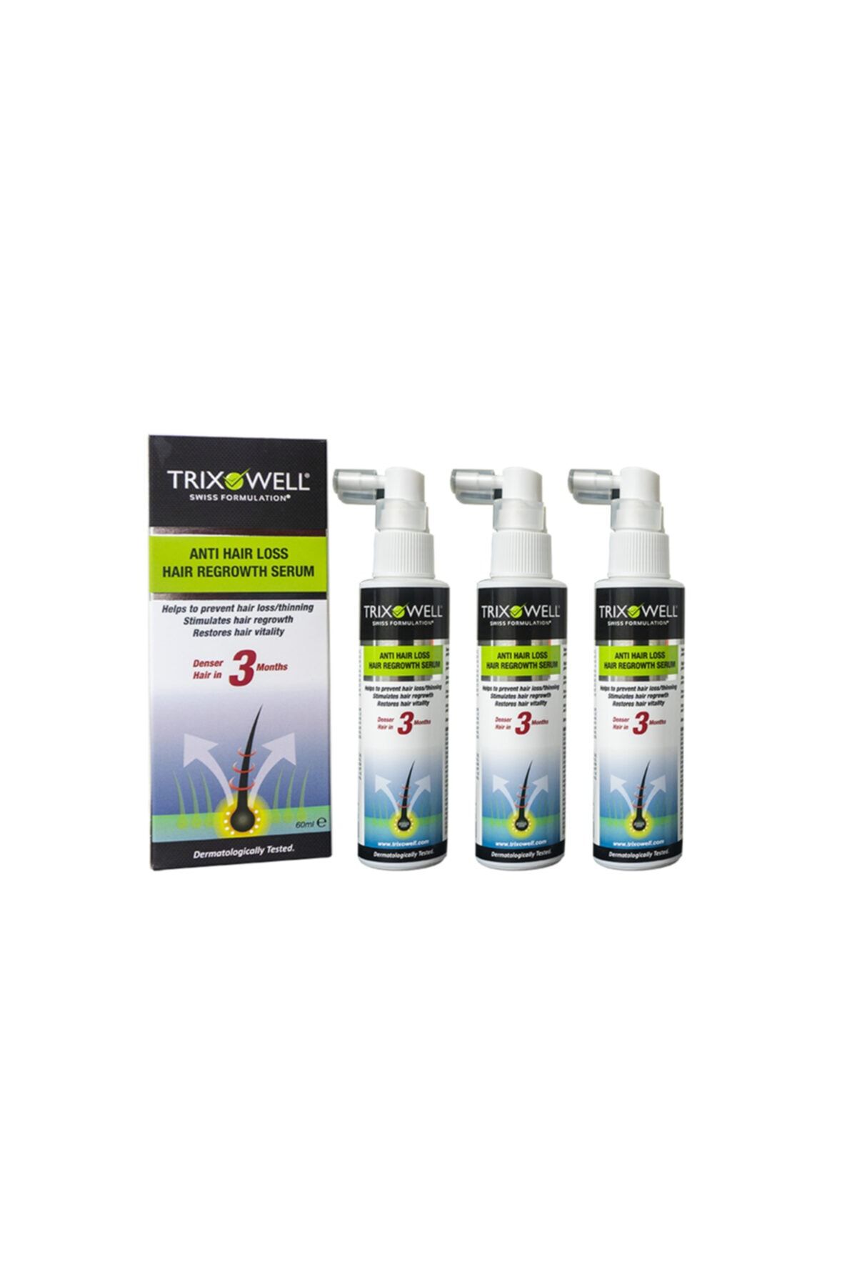 Trixowell Saç Dökülmesine Karşı / Saç Güçlendirici Serum - 3'lü Set