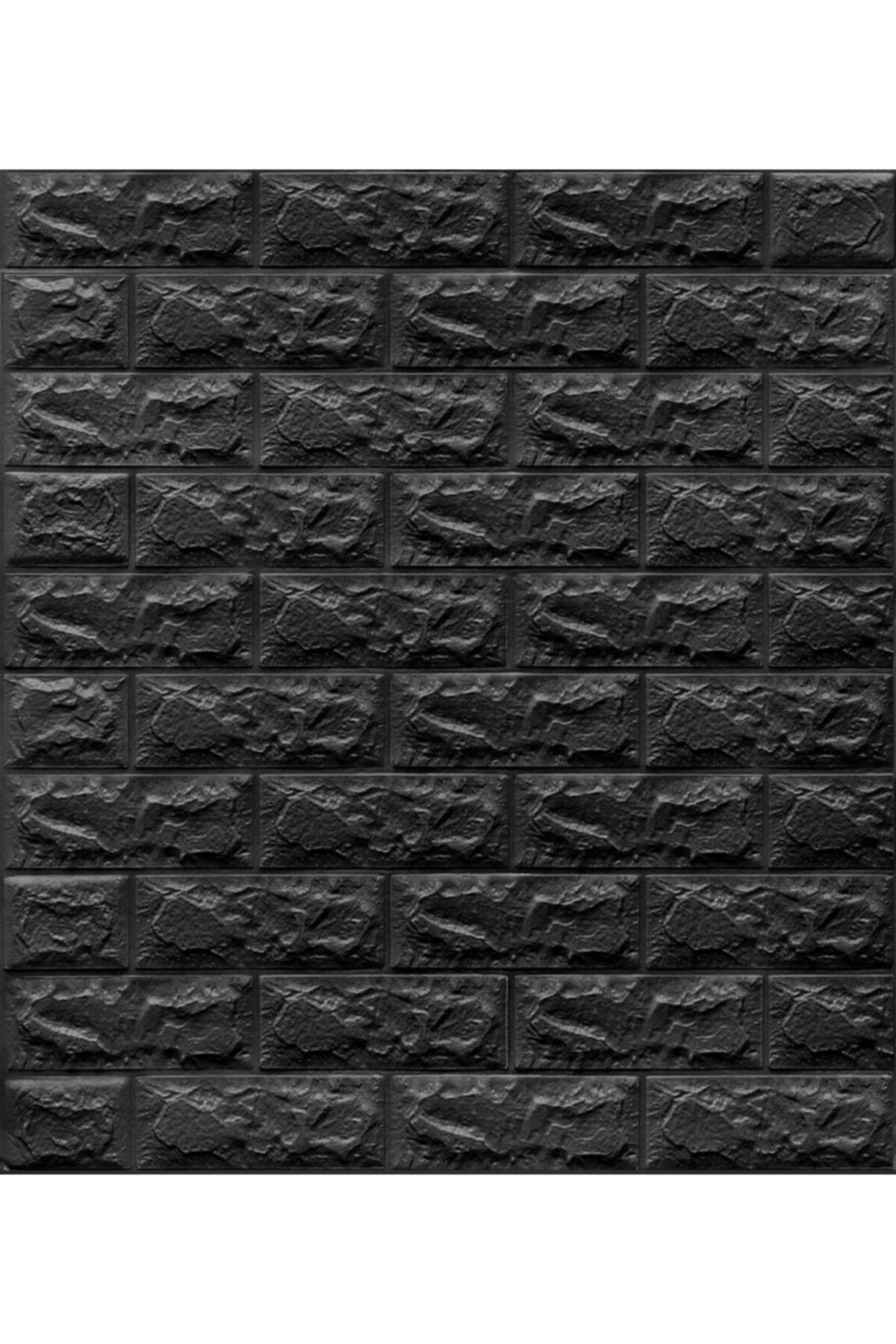 Renkli Duvarlar Nw06 Parlak Siyah Kendinden Yapışkanlı 3d Dekoratif Duvar Paneli