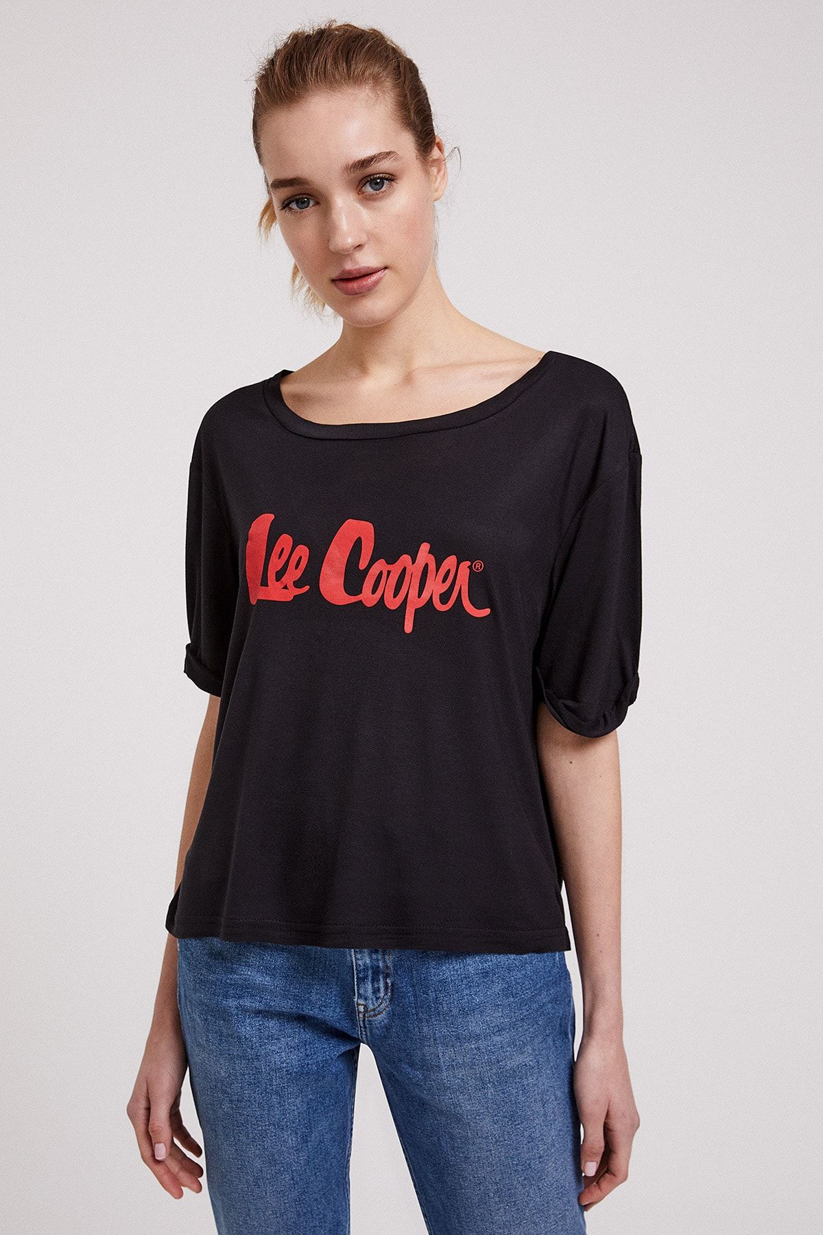 Lee Cooper Kadın Londons O Yaka T-Shirt Siyah 202 LCF 242026